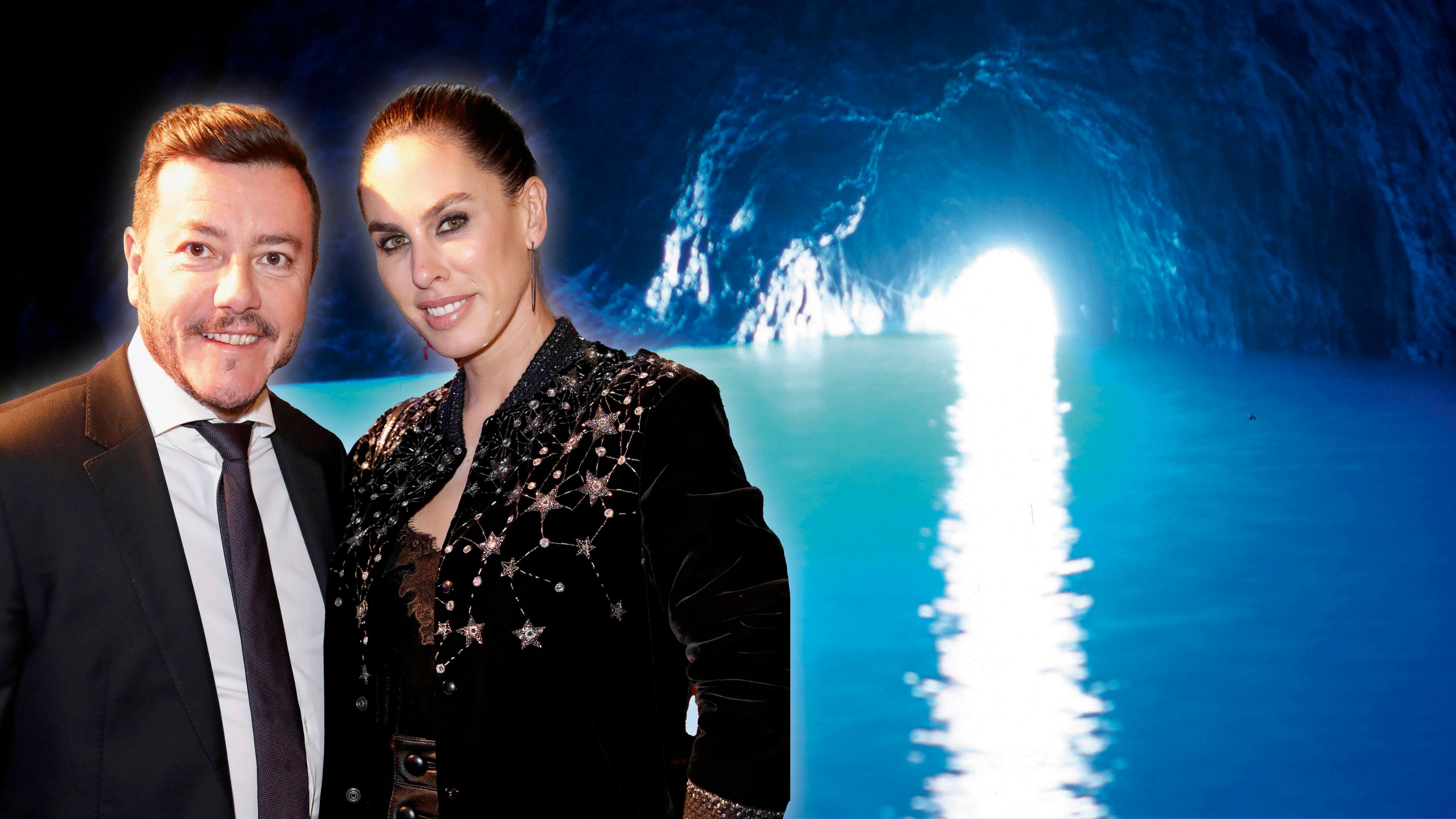 Die berühmte Blaue Grotte von Capri ließen René und Nathalie Benko für den Wellnessbereich in ihrer Privatvilla nachbauen.
