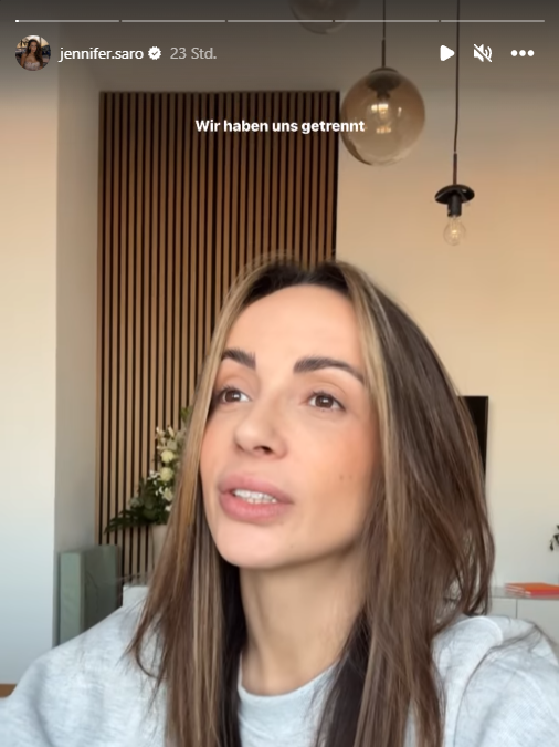 Jenny lässt die Trennungsbombe in ihrer Instagram-Story platzen: Es ist endgültig aus.