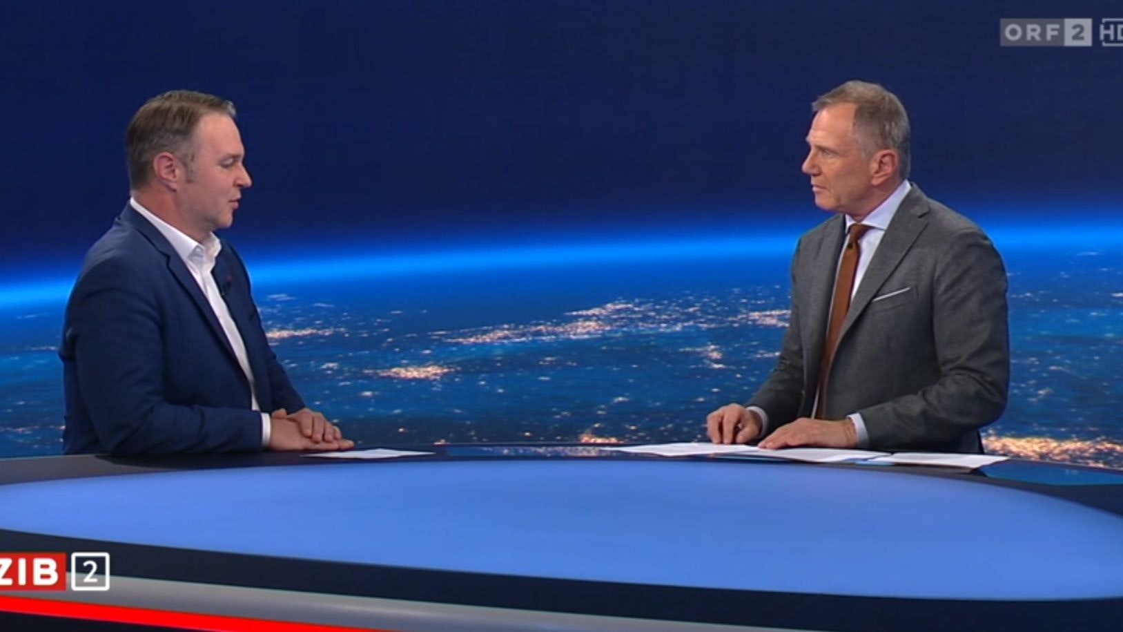 SPÖ-Chef Andreas Babler im Gespräch mit ORF-Moderator Armin Wolf.