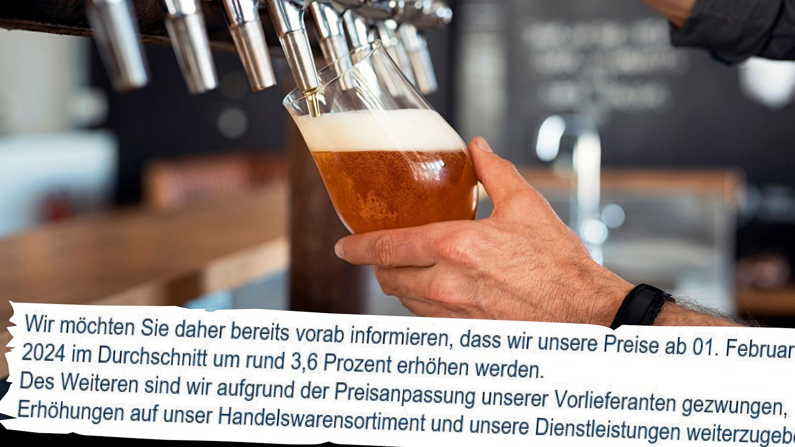 Brief enthüllt Preis-Hammer – bald 6 Euro für ein Bier