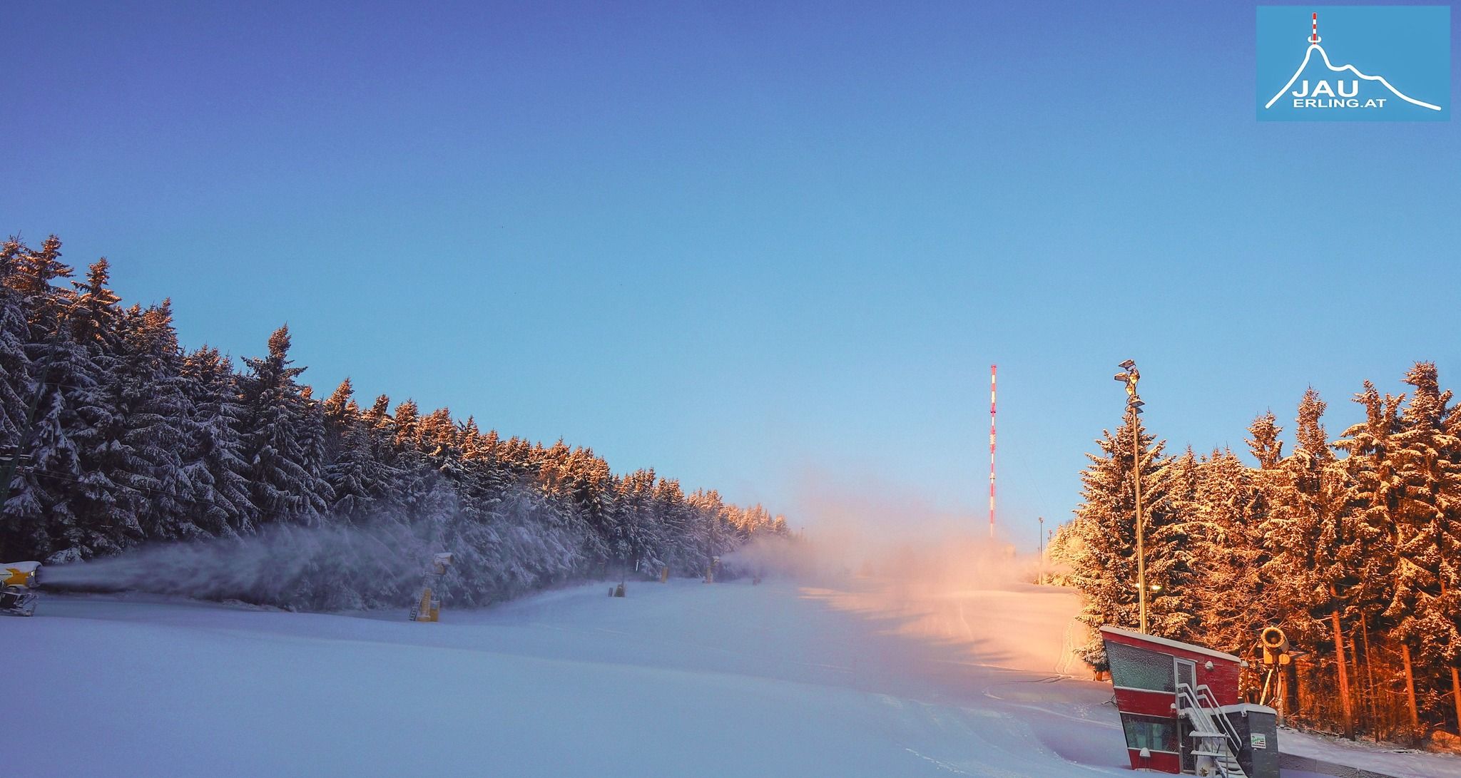 Die Pistenbedingungen sind wieder gut am Jauerling.