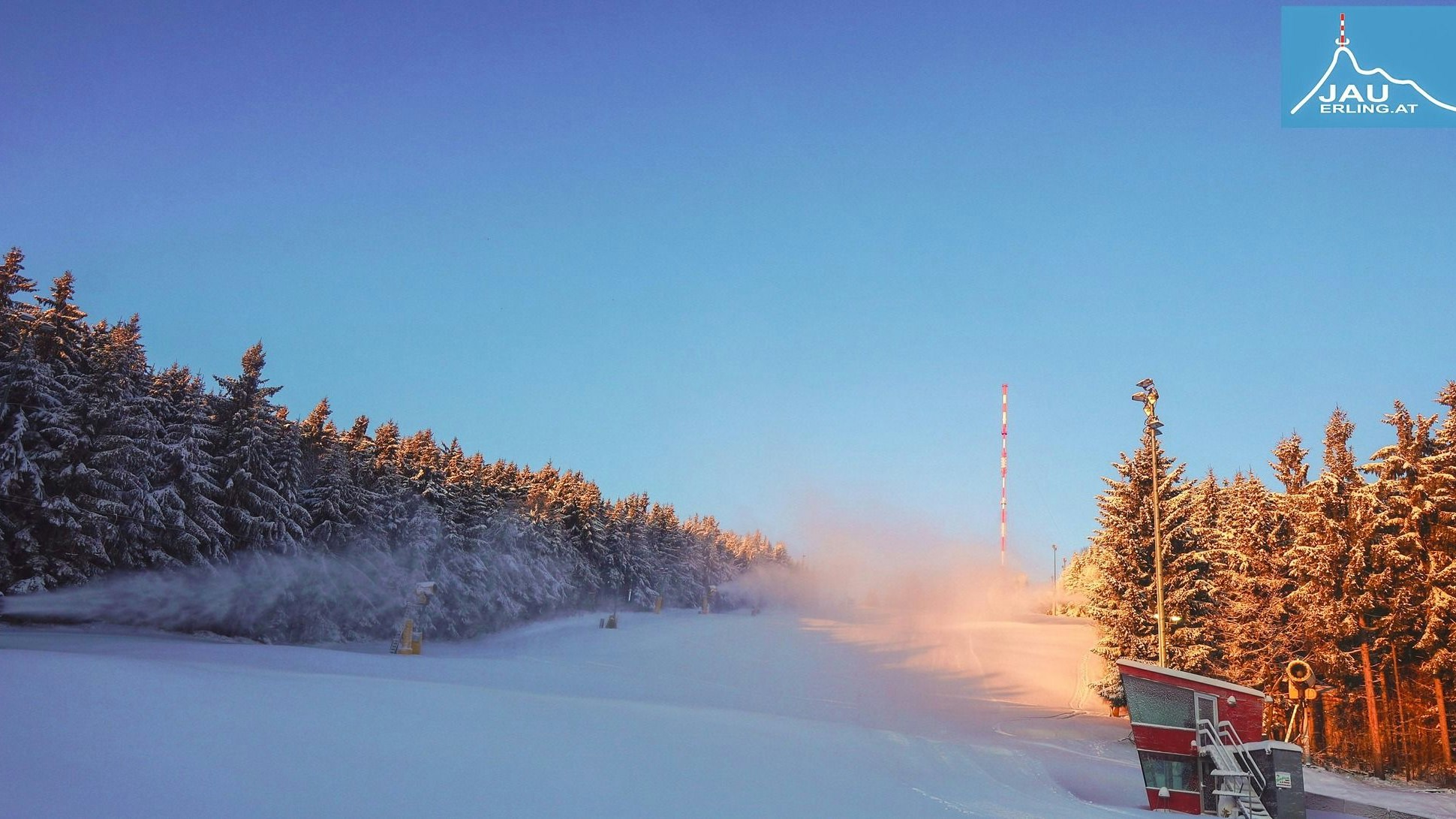 Die Pistenbedingungen sind wieder gut am Jauerling.