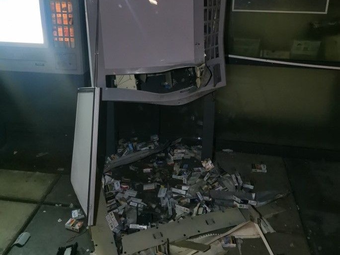 In der Nacht auf 5.1. sprengten Jugendliche einen Zigarettenautomat in Wien-Liesing.