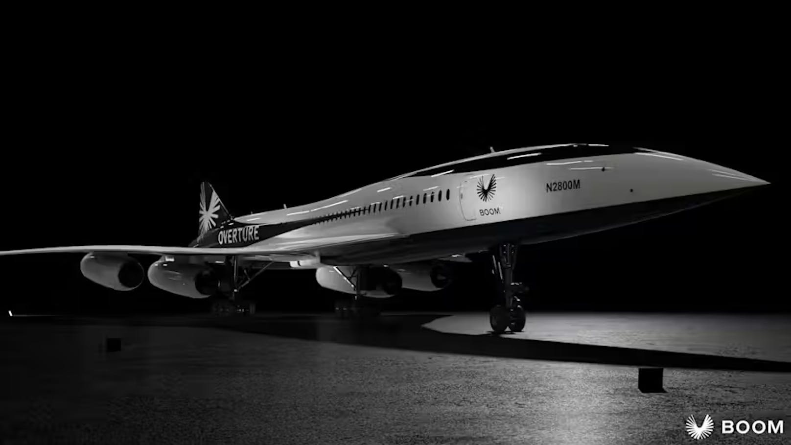 Die US-Firma Boom arbeitet derzeit an dem "Overture"-Jet, der für 55 Passagiere ausgelegt ist und sowohl schneller als auch effizienter als die Concorde sein soll.