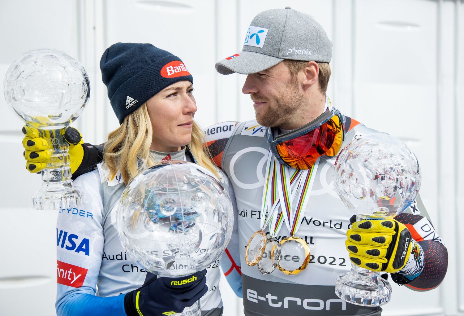 Mikaela Shiffrin muss zuschauen, auch ihr Freund Aleksander Aamodt Kilde ist geschwächt.