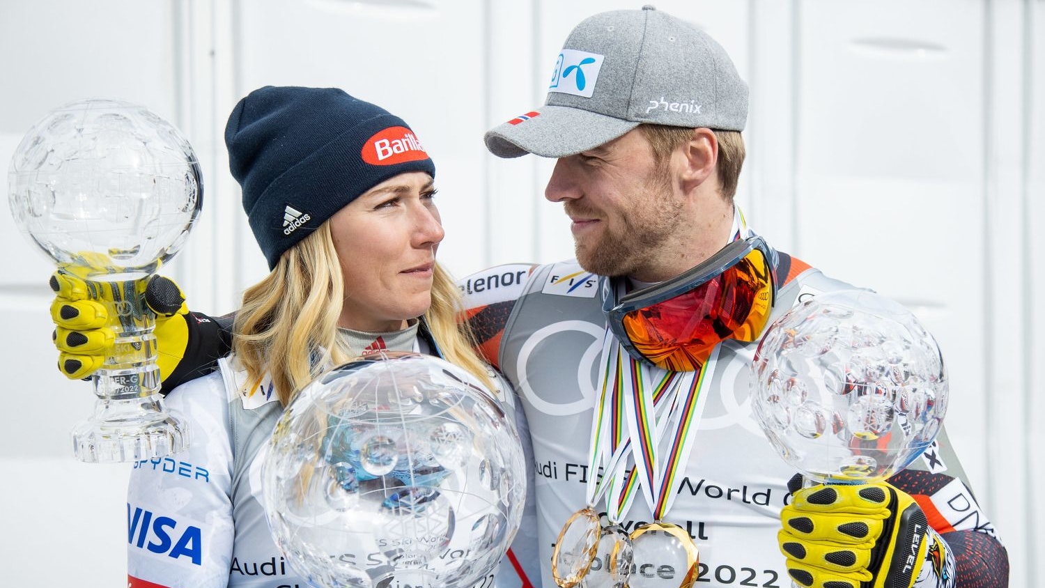 Mikaela Shiffrin muss zuschauen, auch ihr Freund Aleksander Aamodt Kilde ist geschwächt. 
