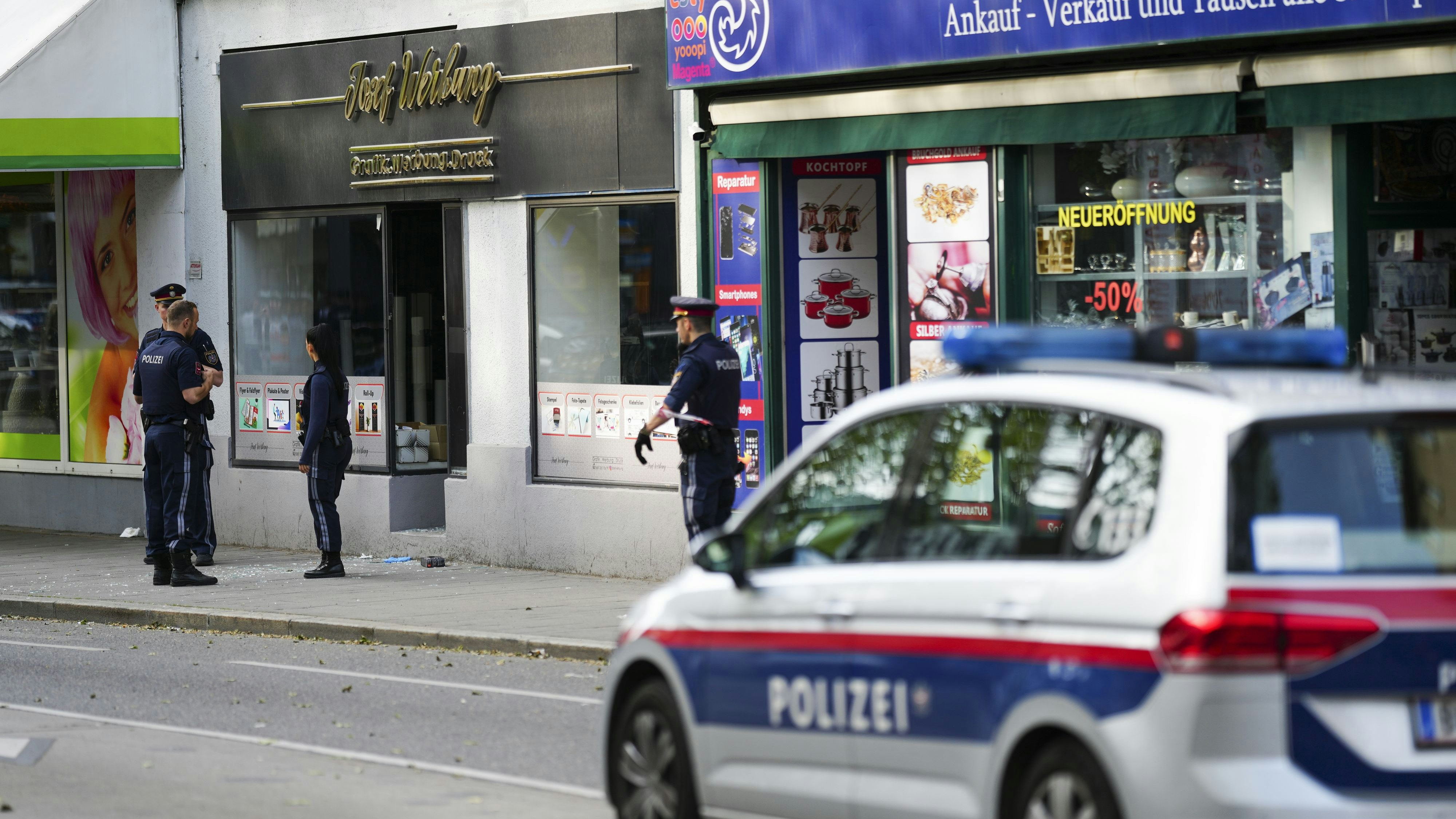 Polizeieinsatz in Wien-Simmering. Archivbild.