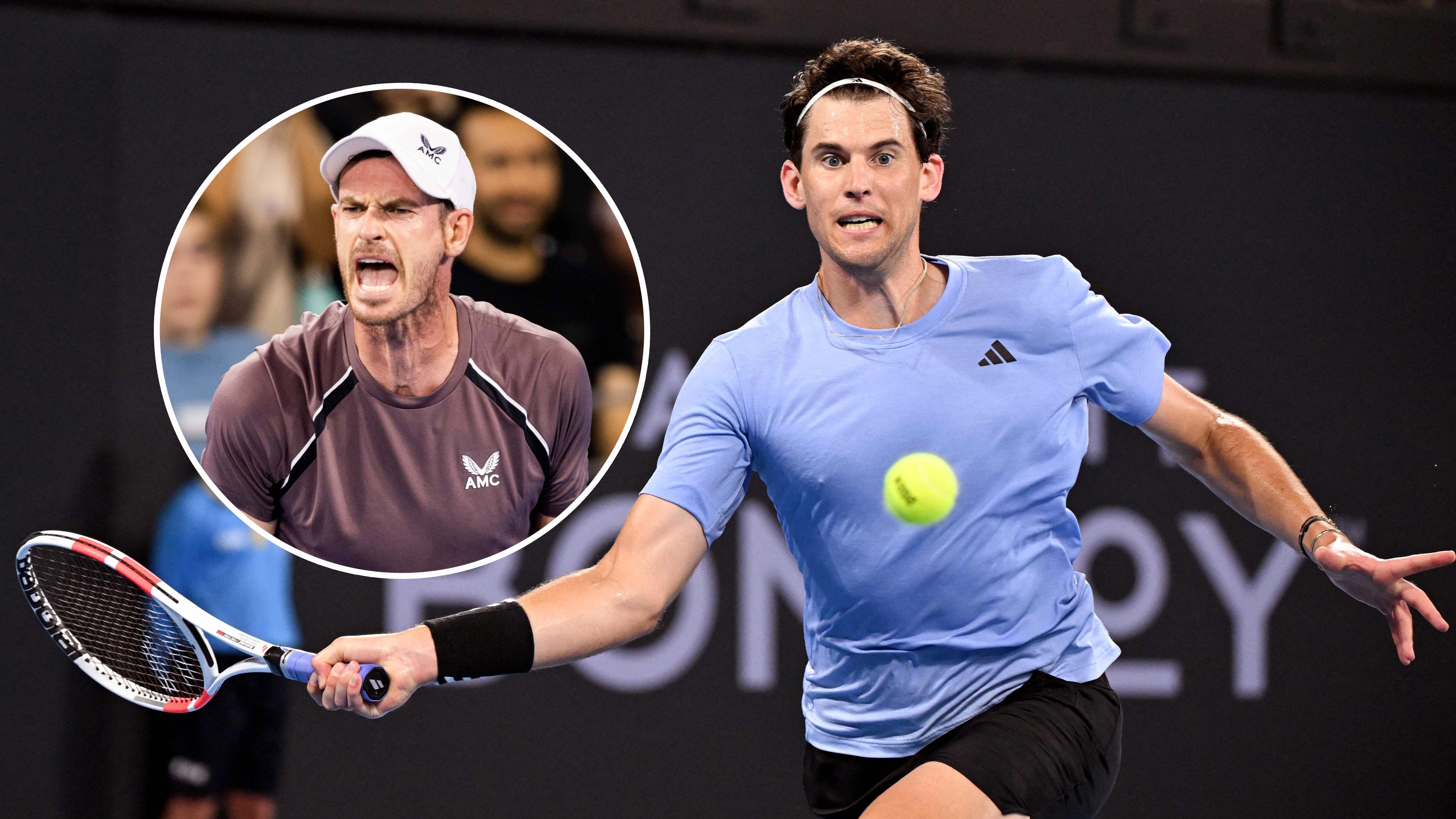 Dominic Thiem trifft auf Altstar Andy Murray.