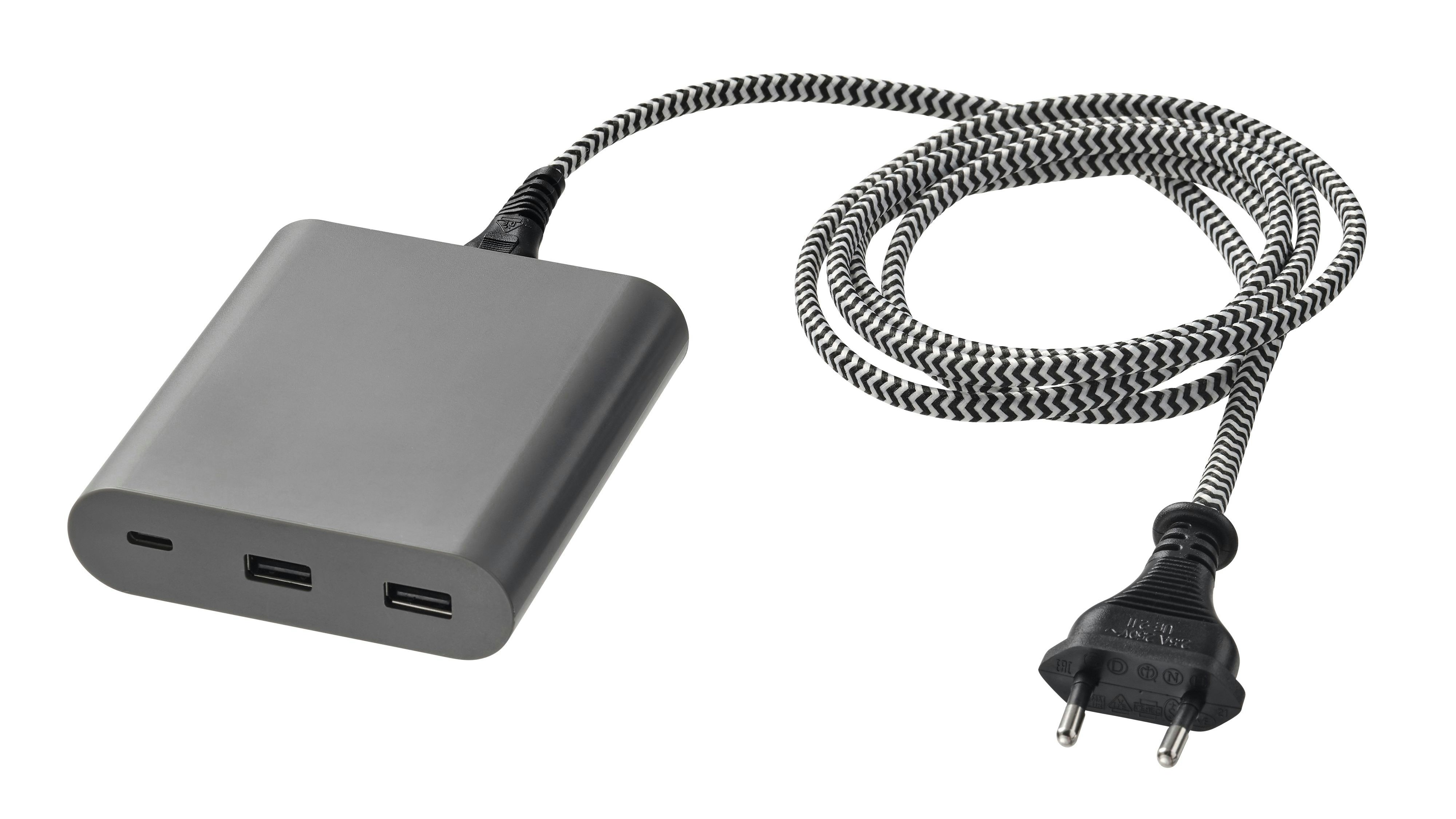 ÅSKSTORM USB-Ladegeräts 40W dunkelgrau