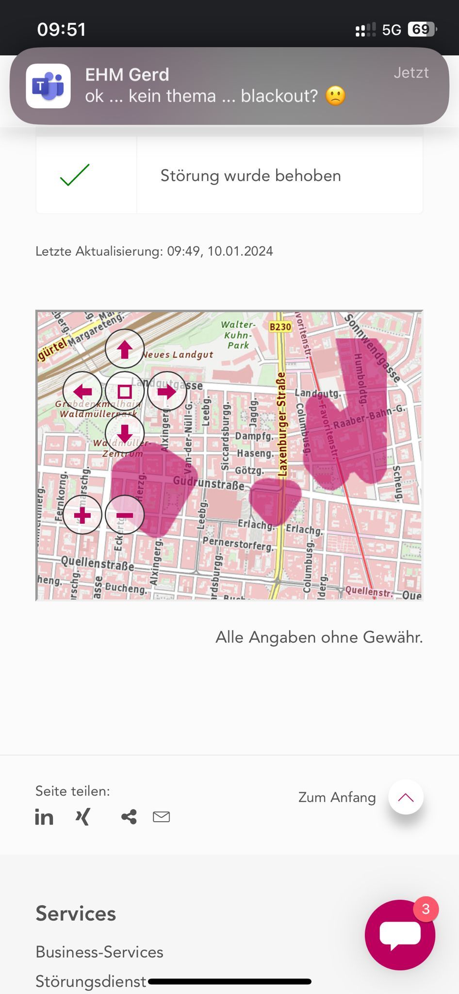 Einige Teile im 10. Bezirk sind am Mittwochmorgen von Stromausfall betroffen gewesen.