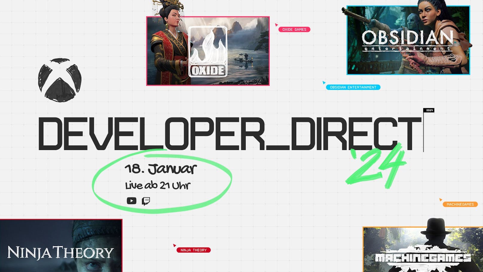 So verfolgst Du die Developer_Direct von Xbox am 18. Jänner.