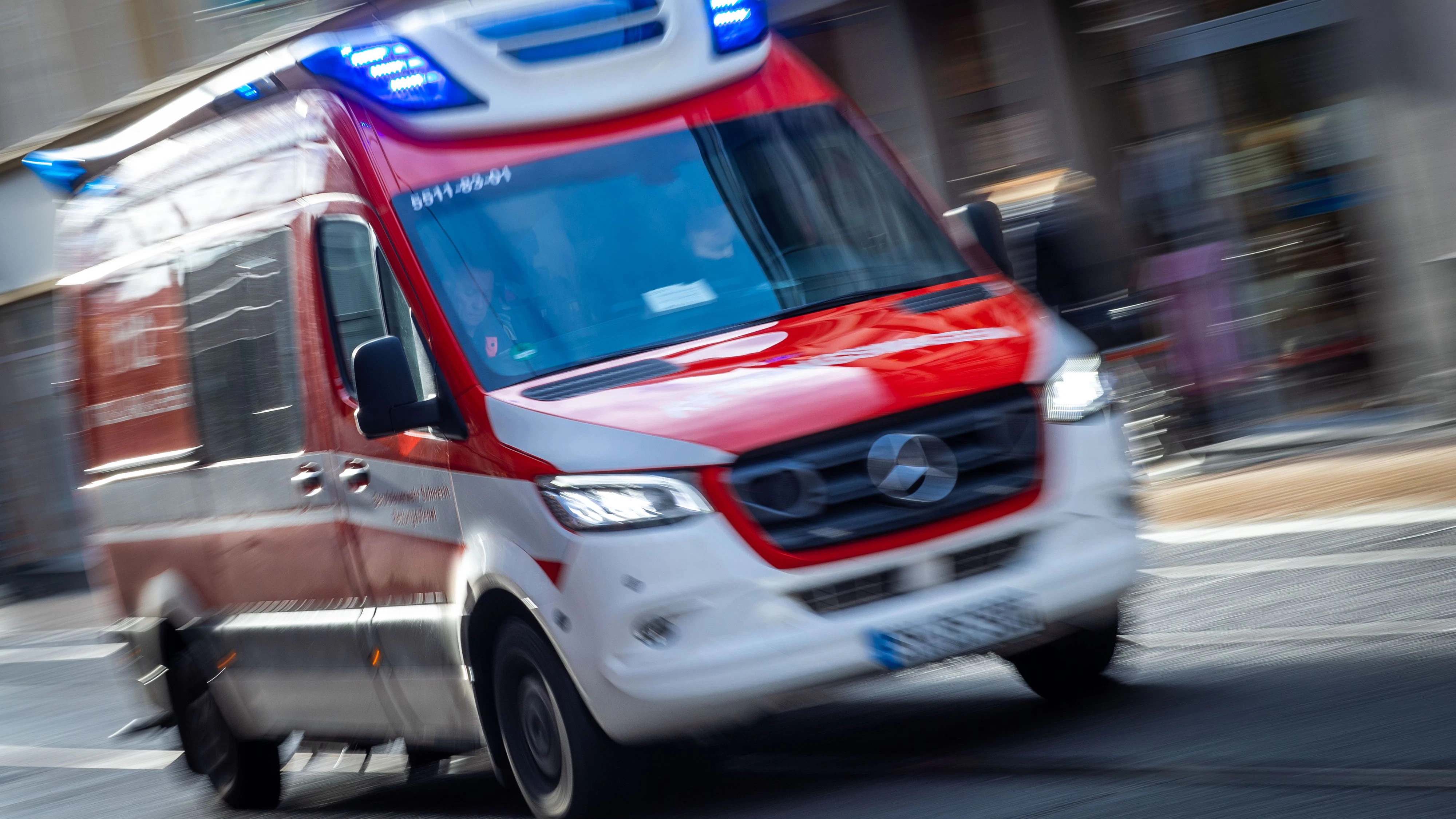 Rettungskräfte brachten die Frau in ein Spital. Dort starb sie nach mehreren Hundebissen und einer starken Unterkühlung. (Symbolbild)