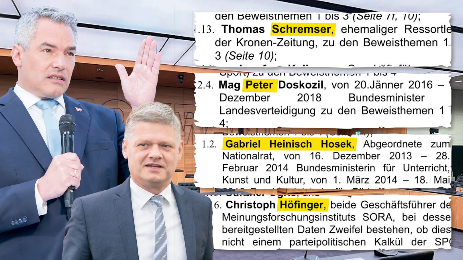 Namens-Pannen – ÖVP blamiert sich zum U-Ausschuss-Start