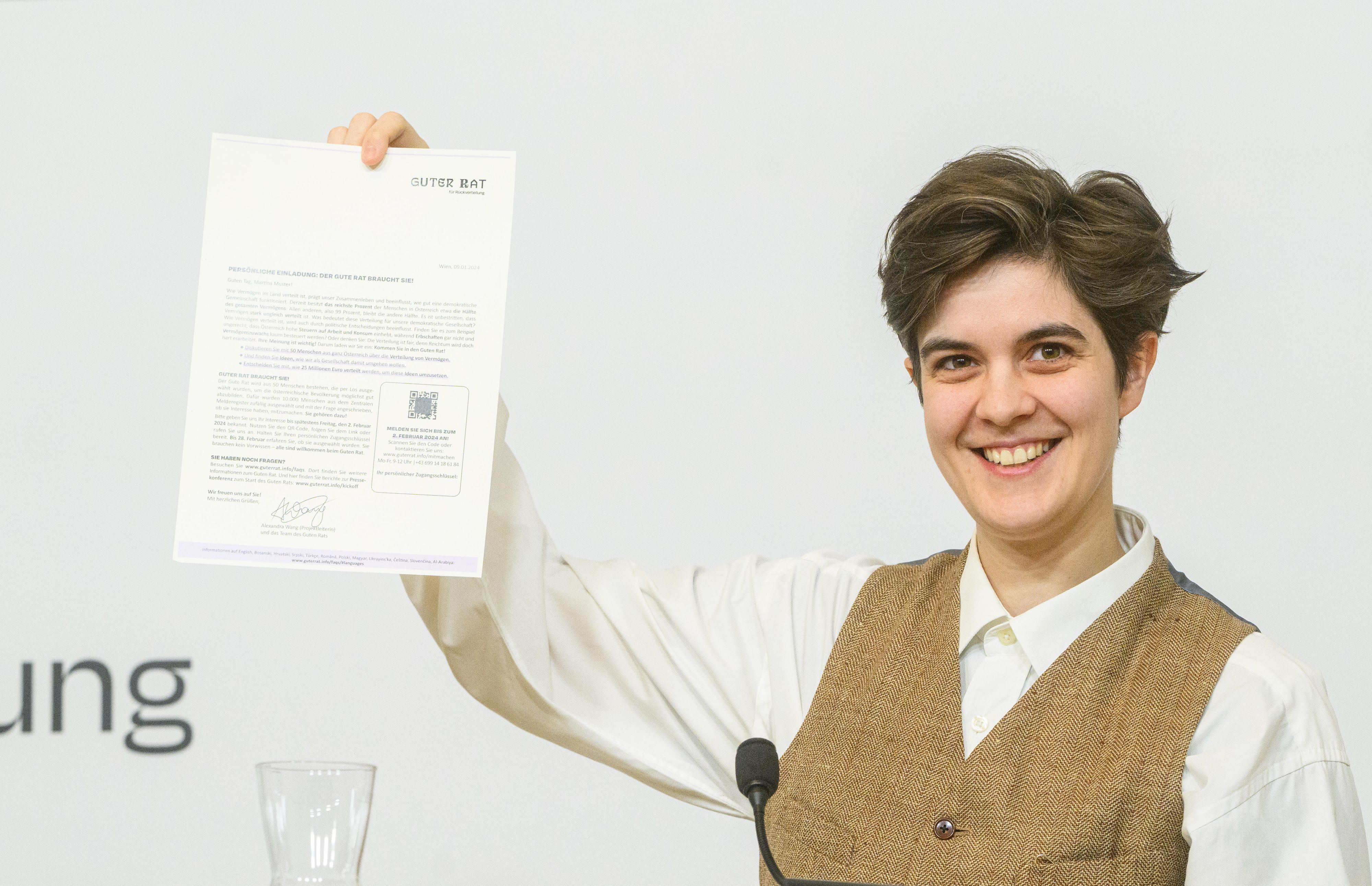 10.000 Einladungen an zufällig ausgewählte Bürger wurden verschickt.