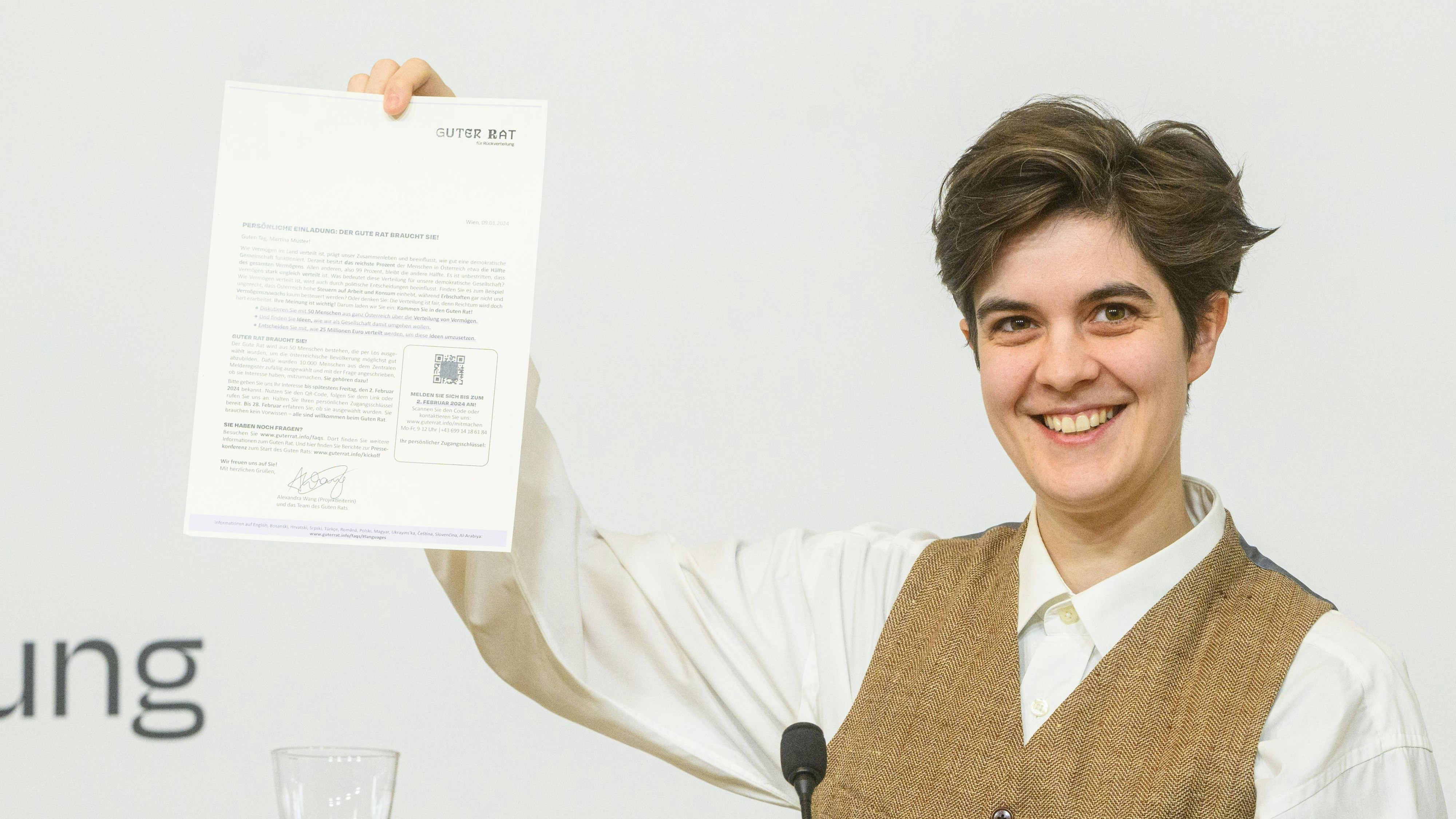 10.000 Einladungen an zufällig ausgewählte Bürger wurden versendet.