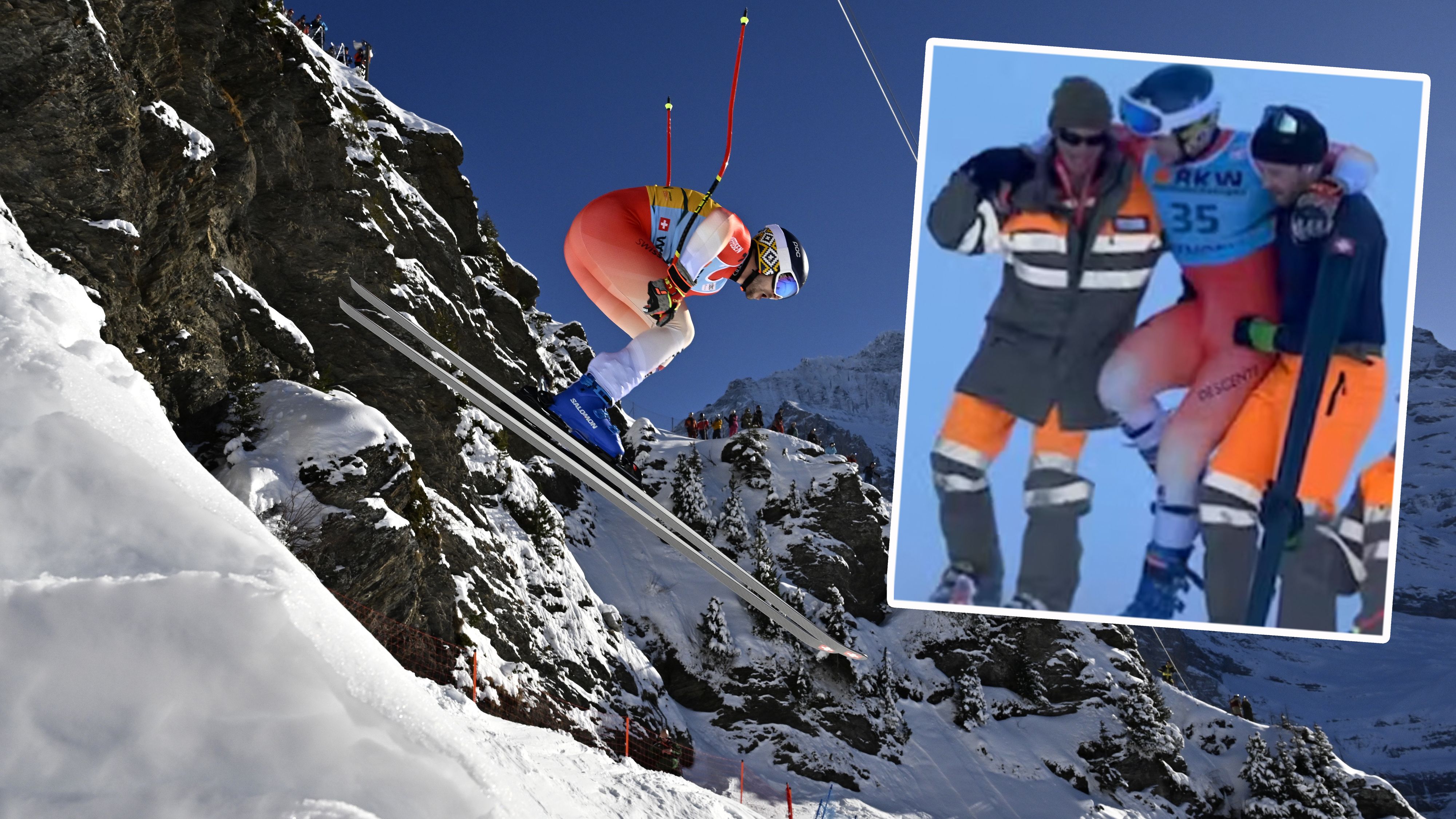 Marco Kohler verletzte sich in Wengen schwer.