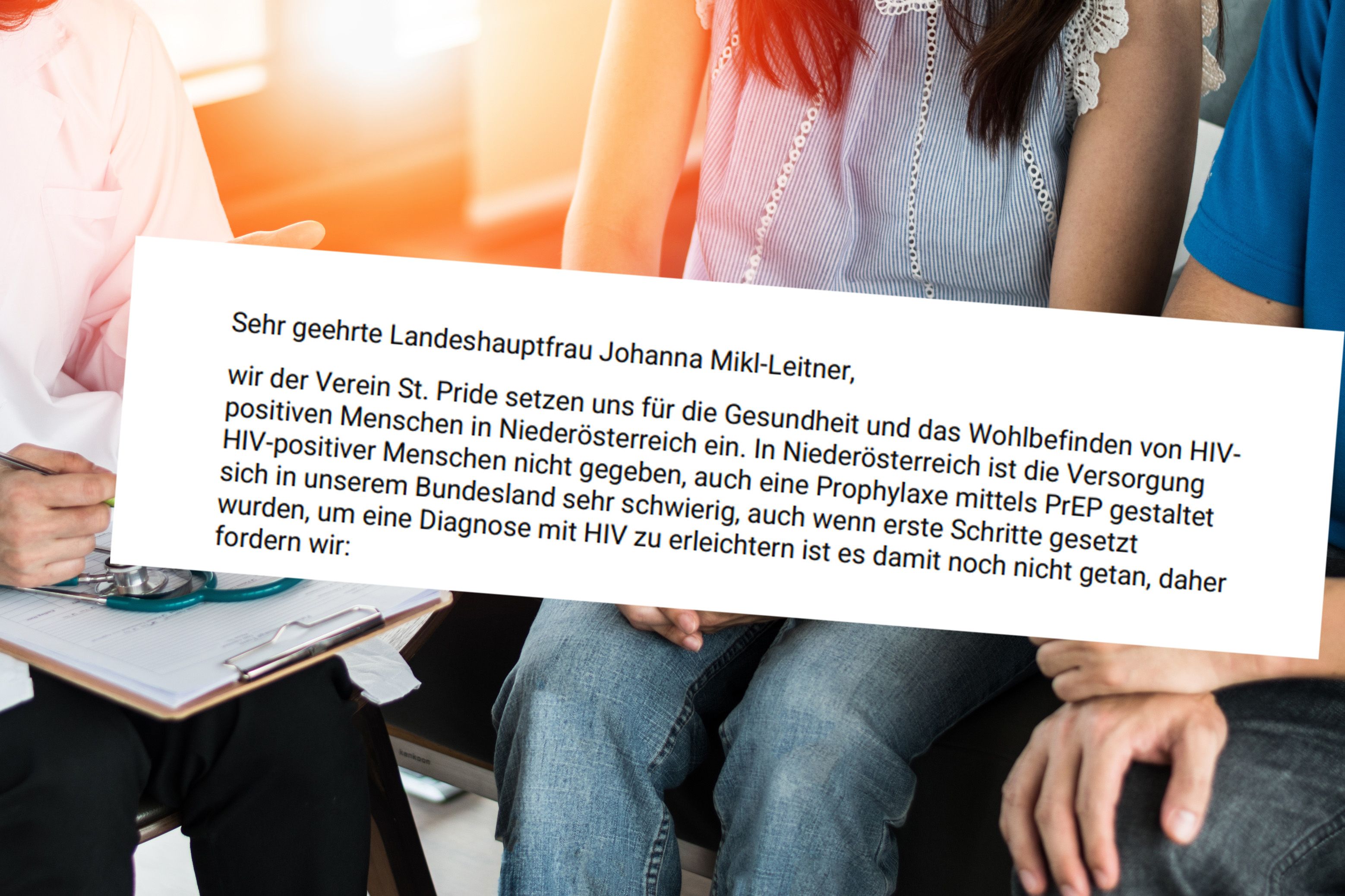 Der Verein schrieb einen Brief an die Landeshauptfrau.