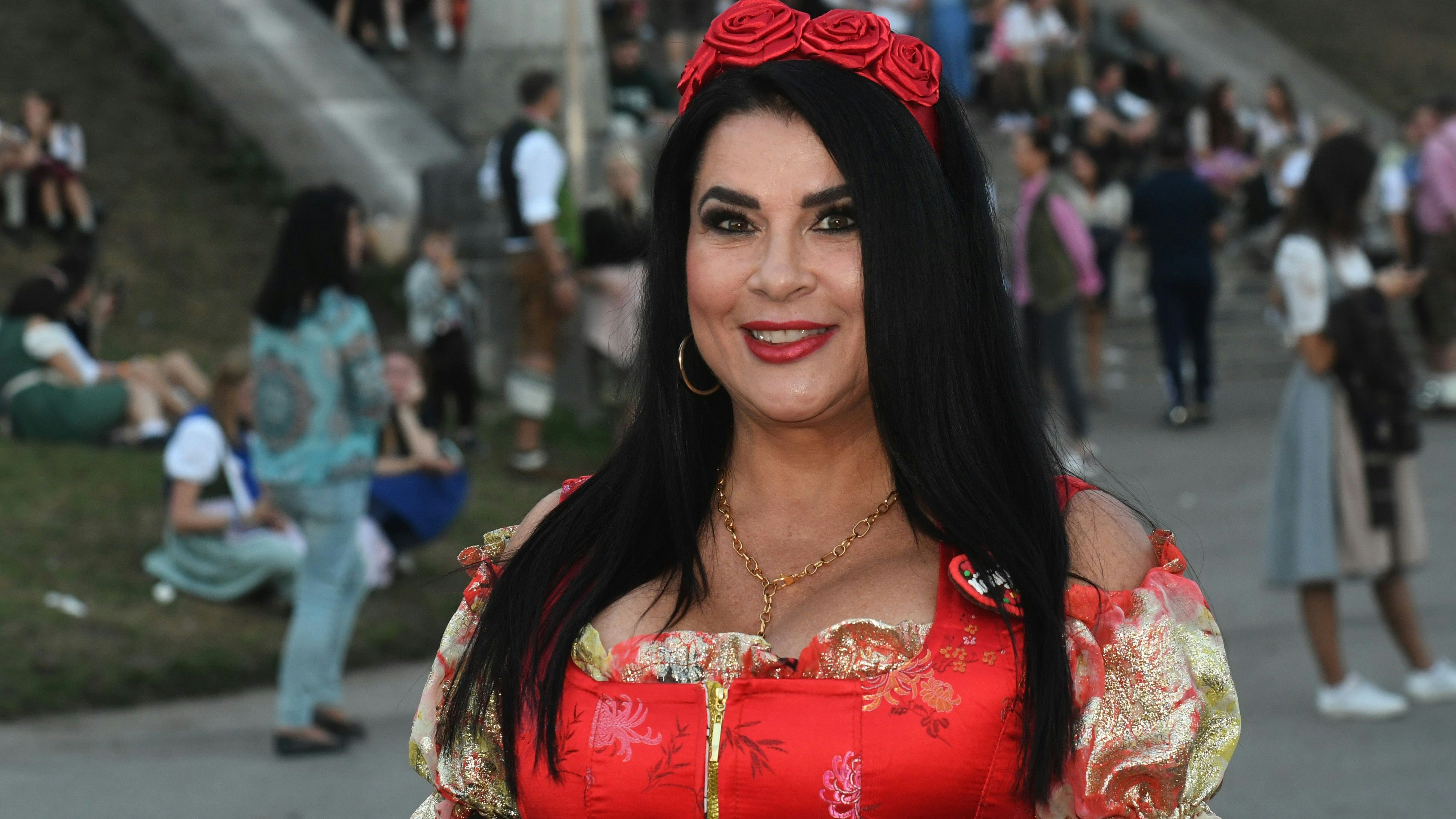 Iris Klein beim Oktoberfest 2023 in München.