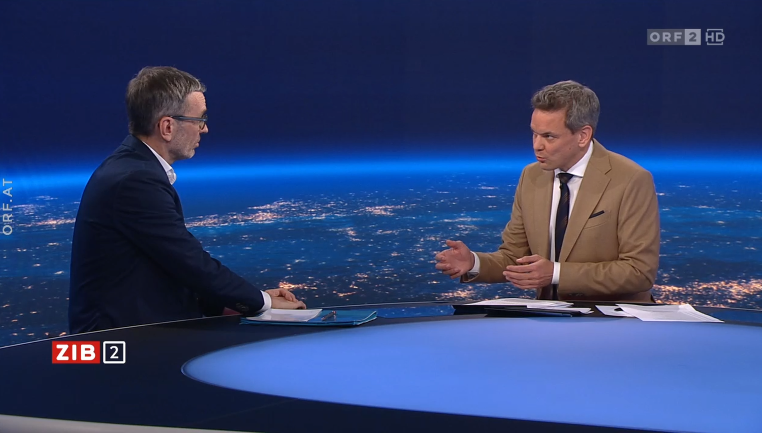 Herbert Kickl im Gespräch mit Martin Thür.