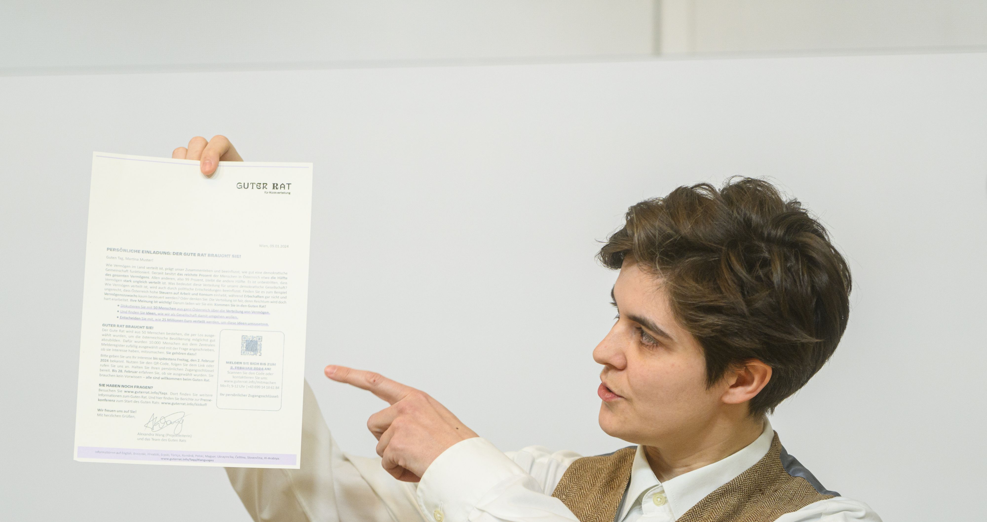 An zufällig ausgewählte Bürger wurden 10.000 Briefe verschickt.