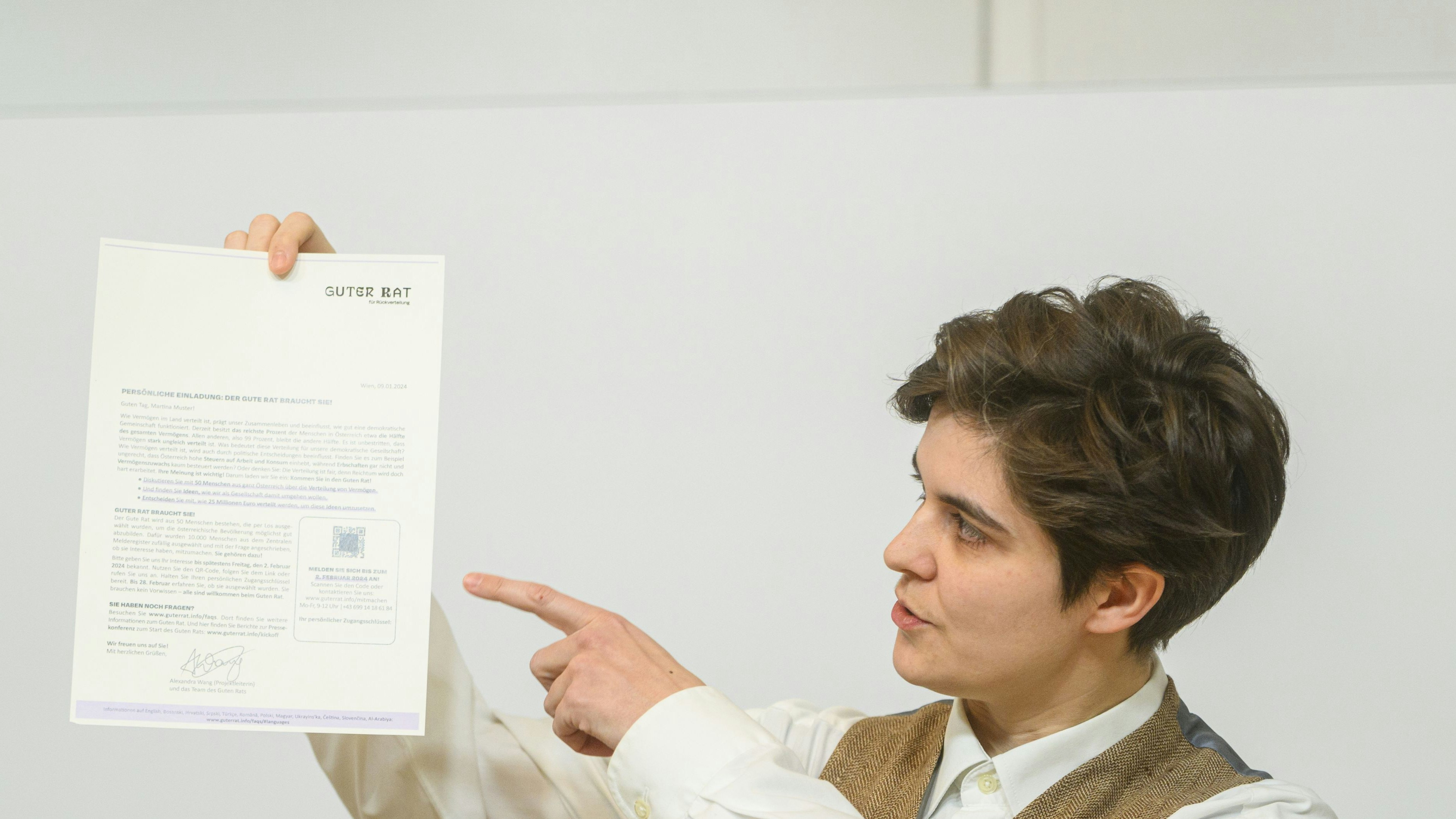 An zufällig ausgewählte Bürger wurden 10.000 Briefe verschickt.