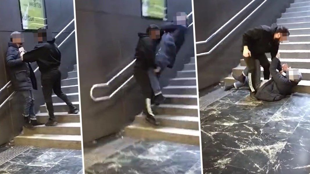 Am Bahnhof Praterstern ging es am Freitag gegen 13.00 Uhr heftig zur Sache.