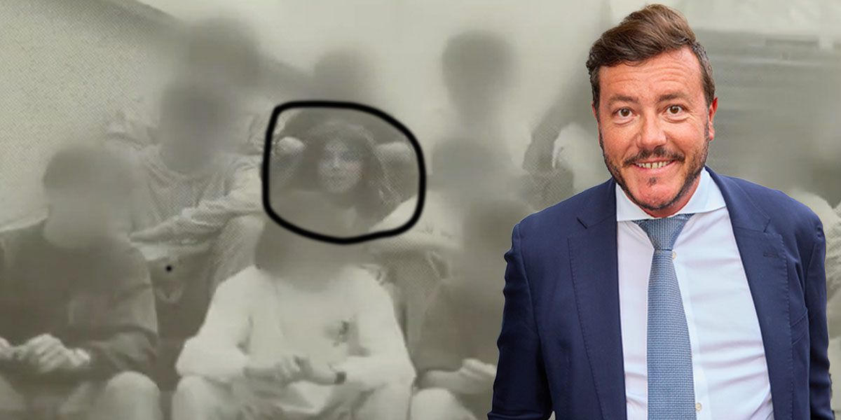 Als Schüler hatte René Benko richtig lange Haare – hier ein Klassenfoto aus seiner Schule in Innsbruck.