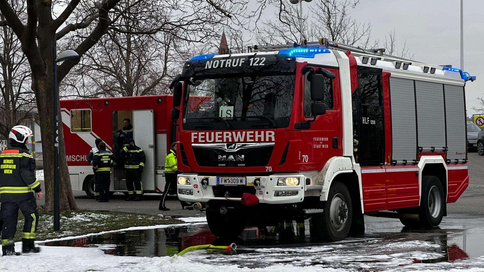 Brand auf der Donauinsel