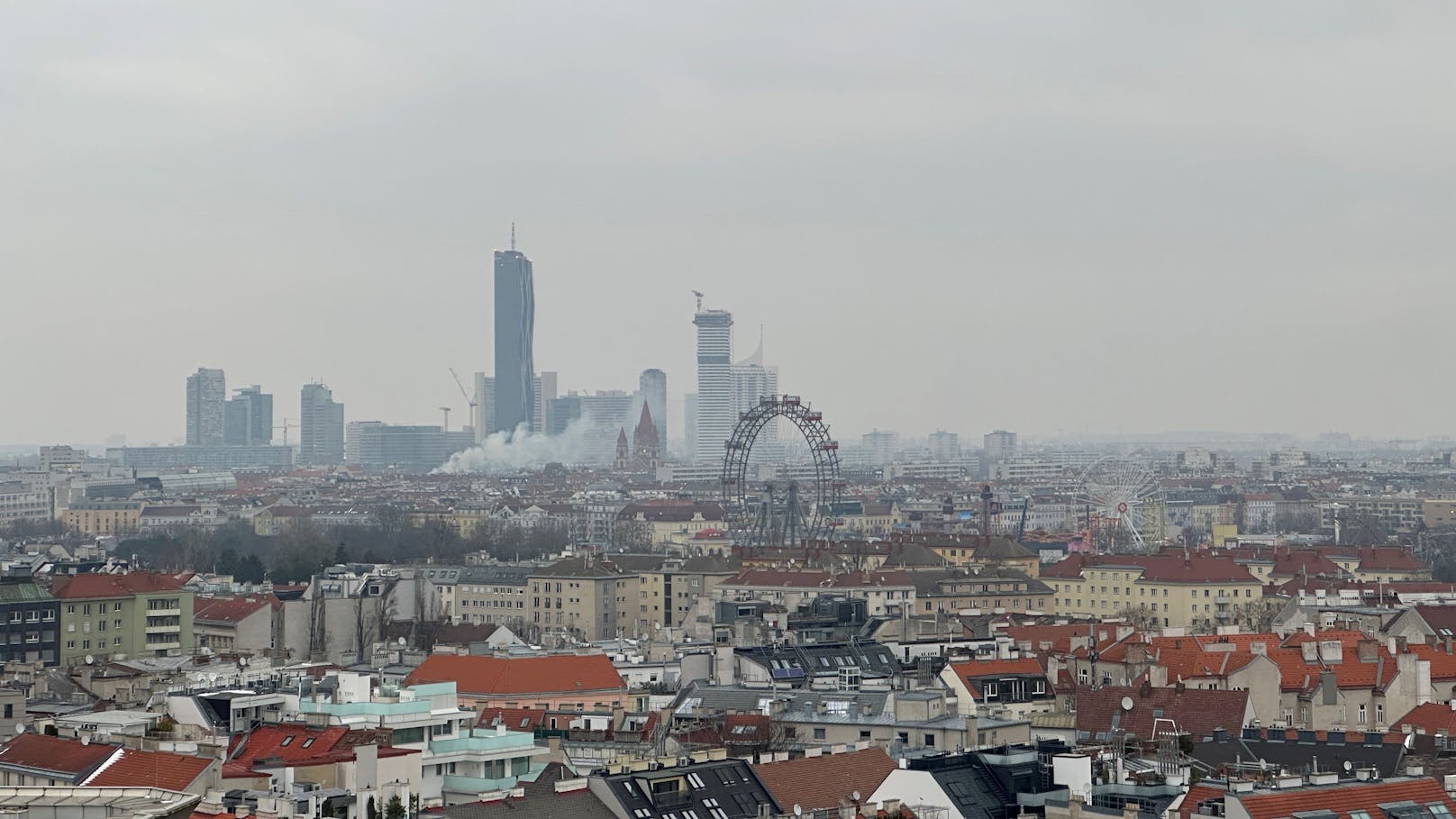 Rauchsäule über Wien am frühen Freitag!