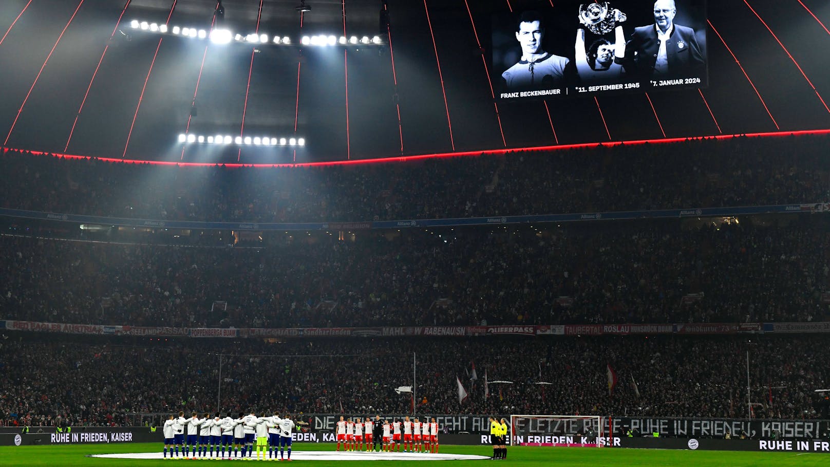 Gänsehaut bei erstem Bayern-Spiel nach Beckenbauer-Tod