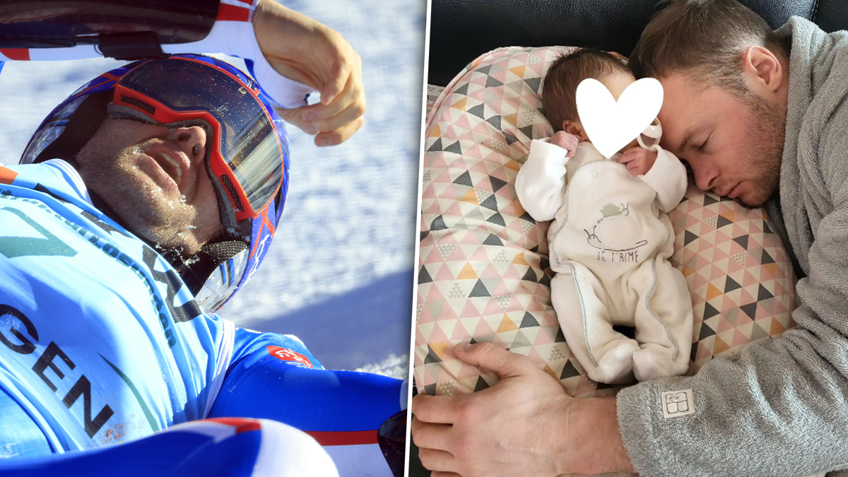 Alexis Pinturault mit Tochter Olympe