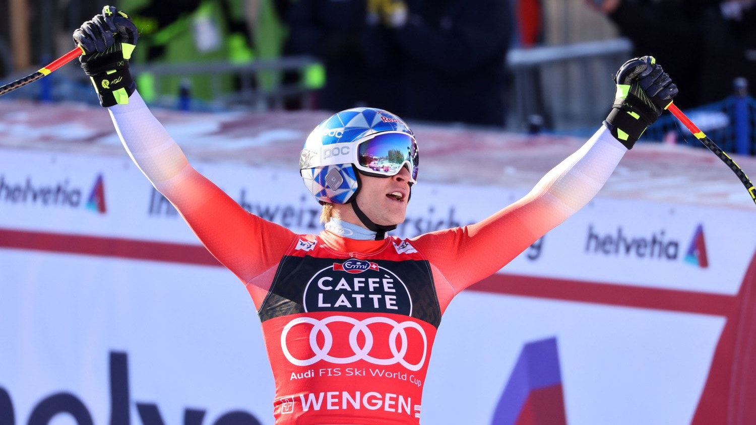 Der Schweizer Ski-Star Marco Odermatt in Wengen. 