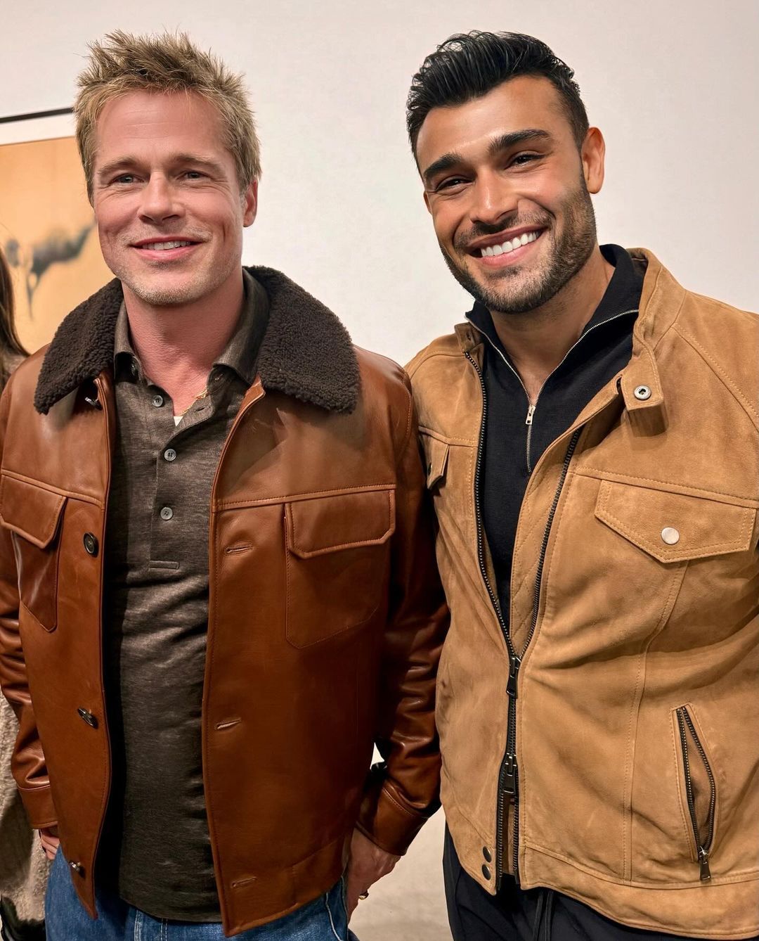 Sam Asghari hat Brad Pitt getroffen.