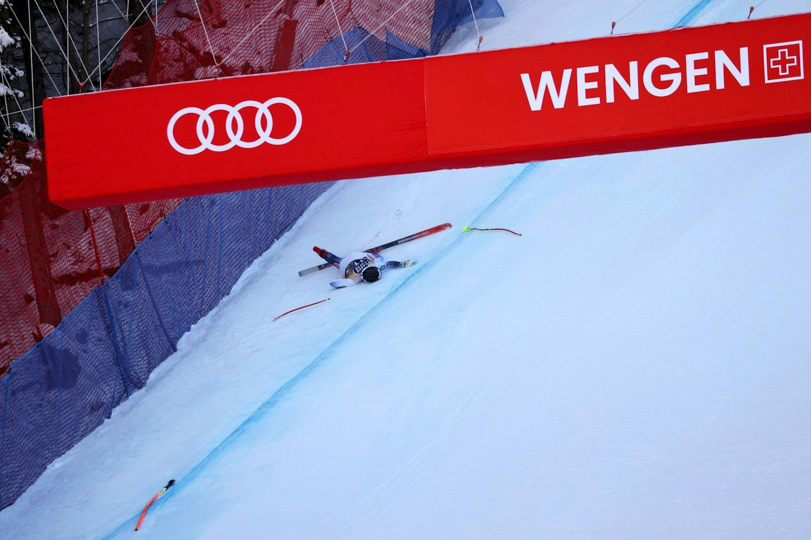 Der norwegische Ski-Star Aleksander Aamodt Kilde ist schwer zu Sturz gekommen. 