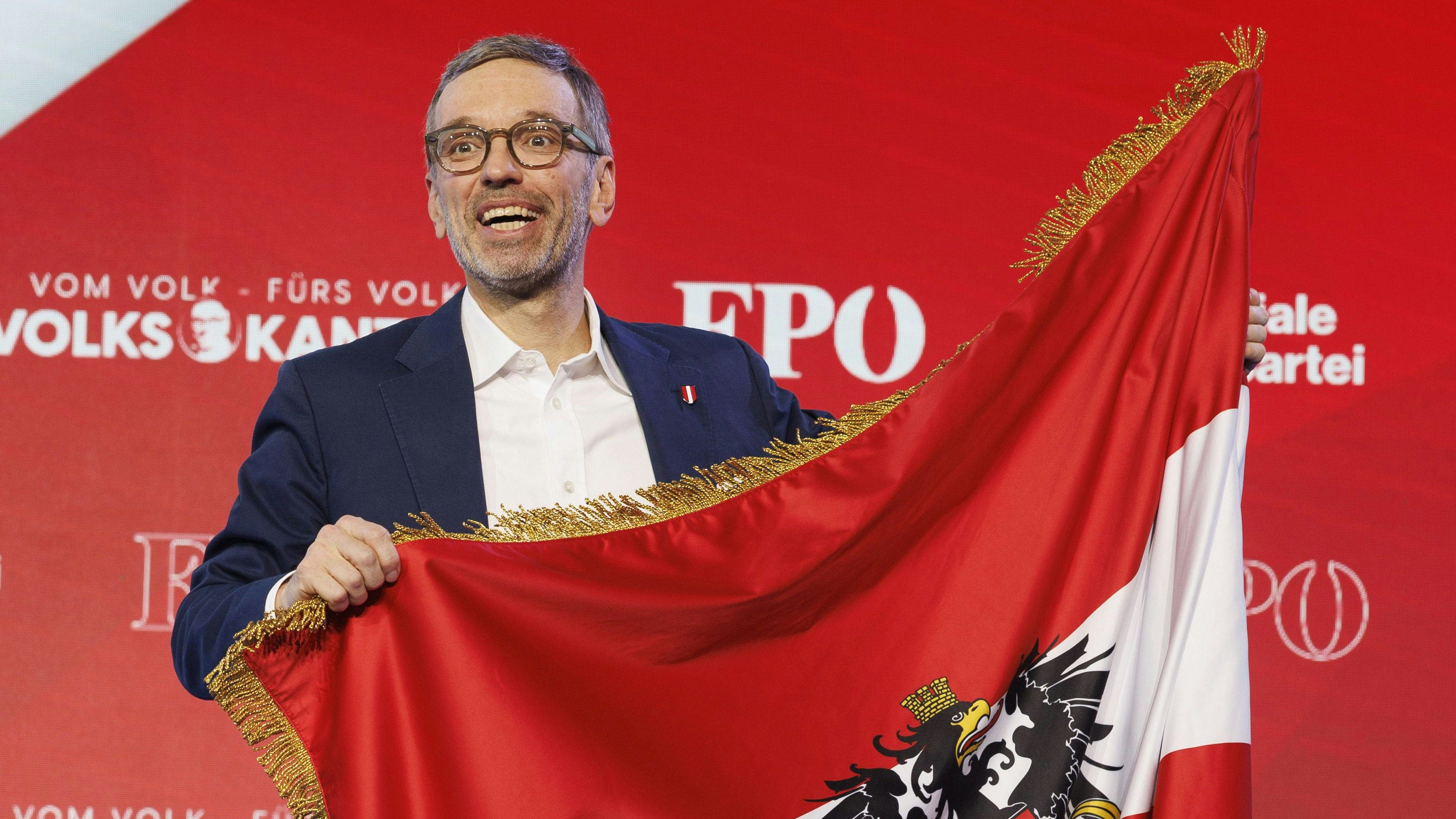 FPÖ-Chef Herbert Kickl während des Neujahrstreffens der FPÖ am Samstag.