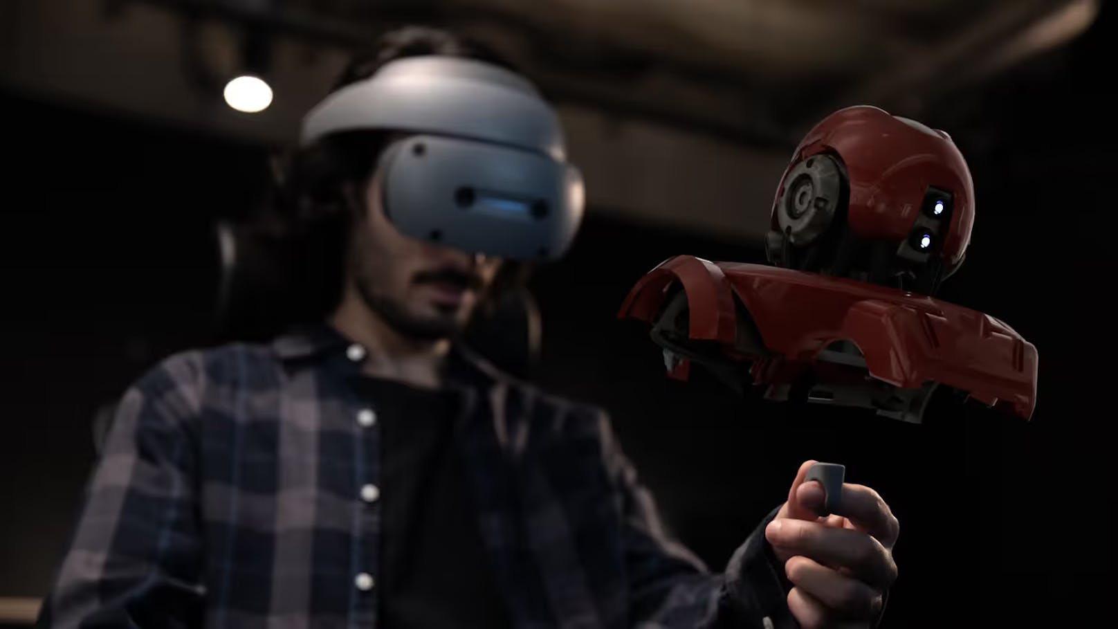 Sony zeigte ein Virtual-Reality-Headset mit einem intelligenten Steuerring.