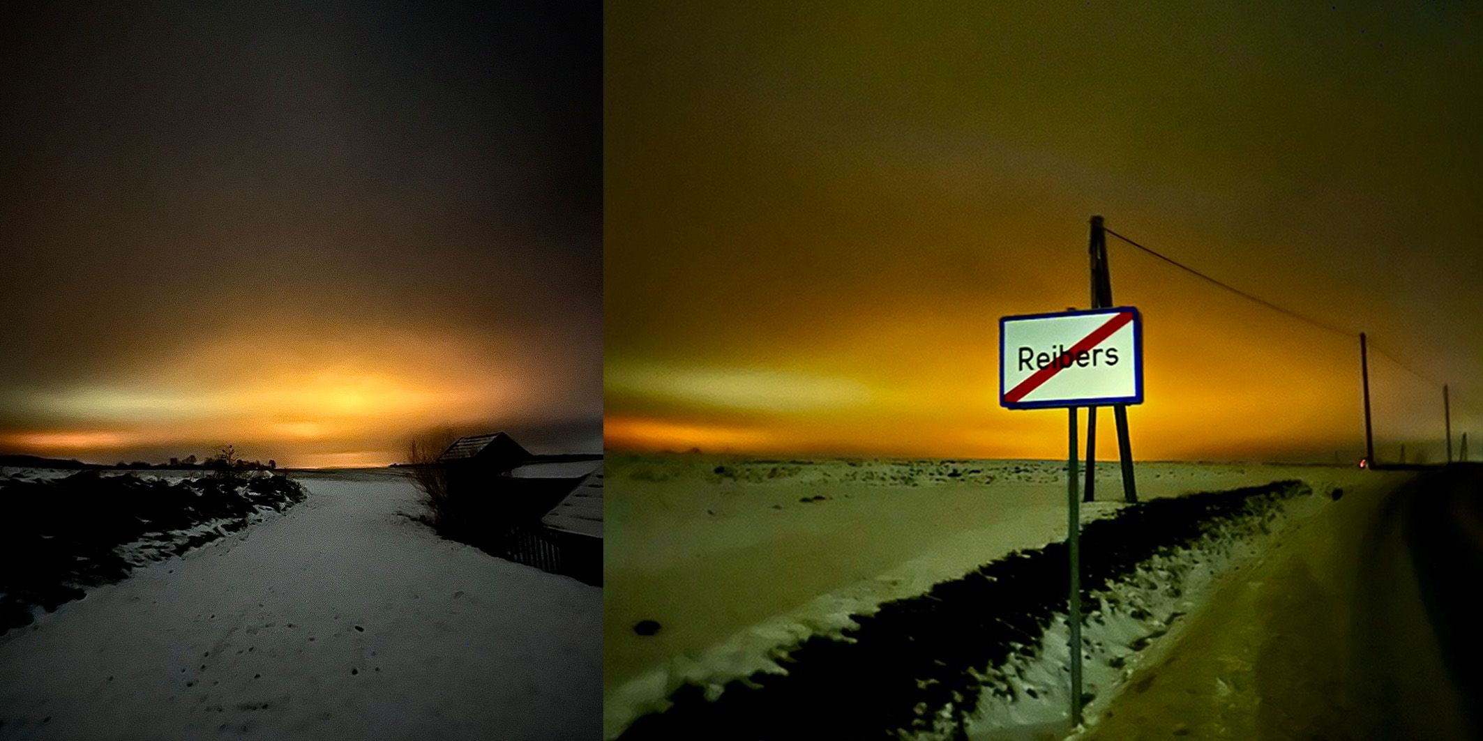 Eine Niederösterreicherin erfreute sich am Samstagabend über ein Lichterspiel in ihrem Örtchen.