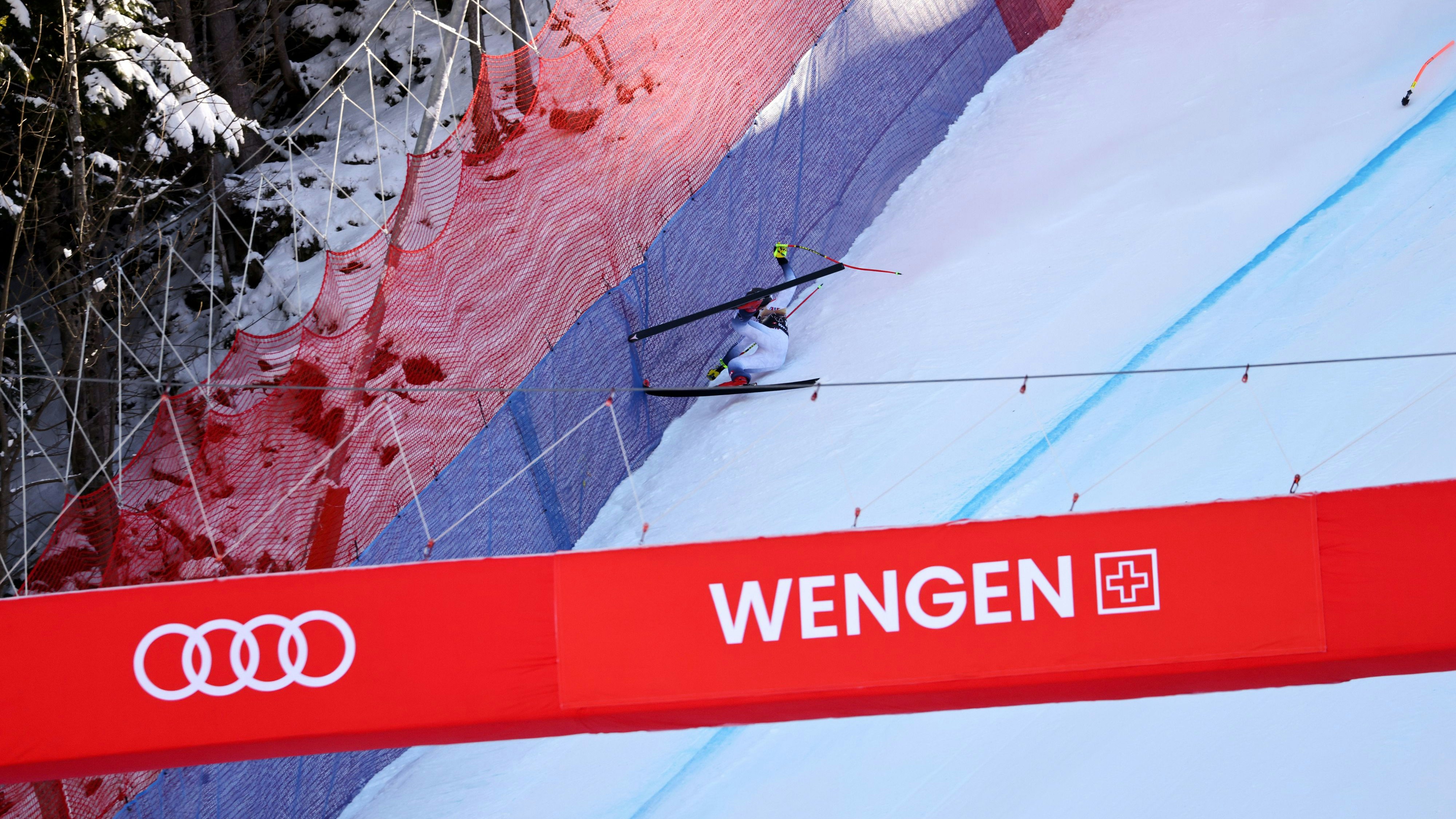 Aleksander Aamodt Kilde ist schwer gestürzt.