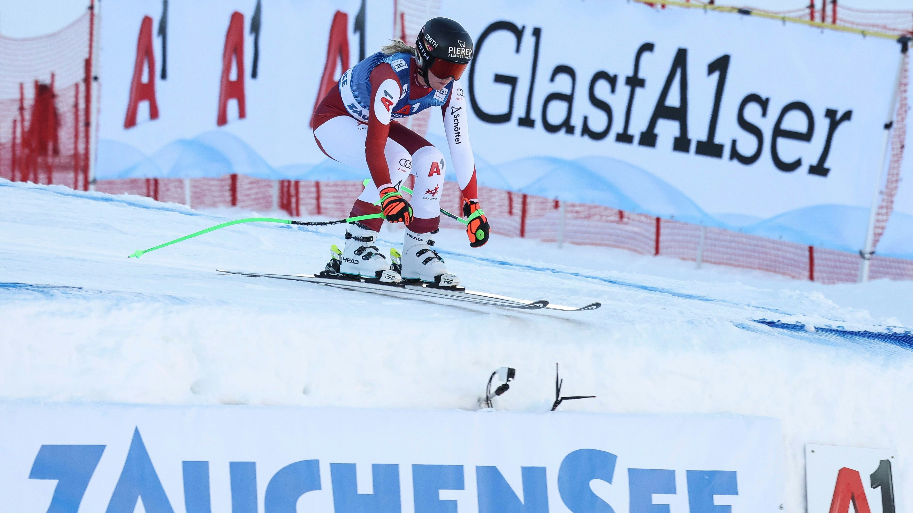 Den Super G von Zauchensee gewann Cornelia Hütter. In der Abfahrt läuft es noch nicht nach Wunsch.