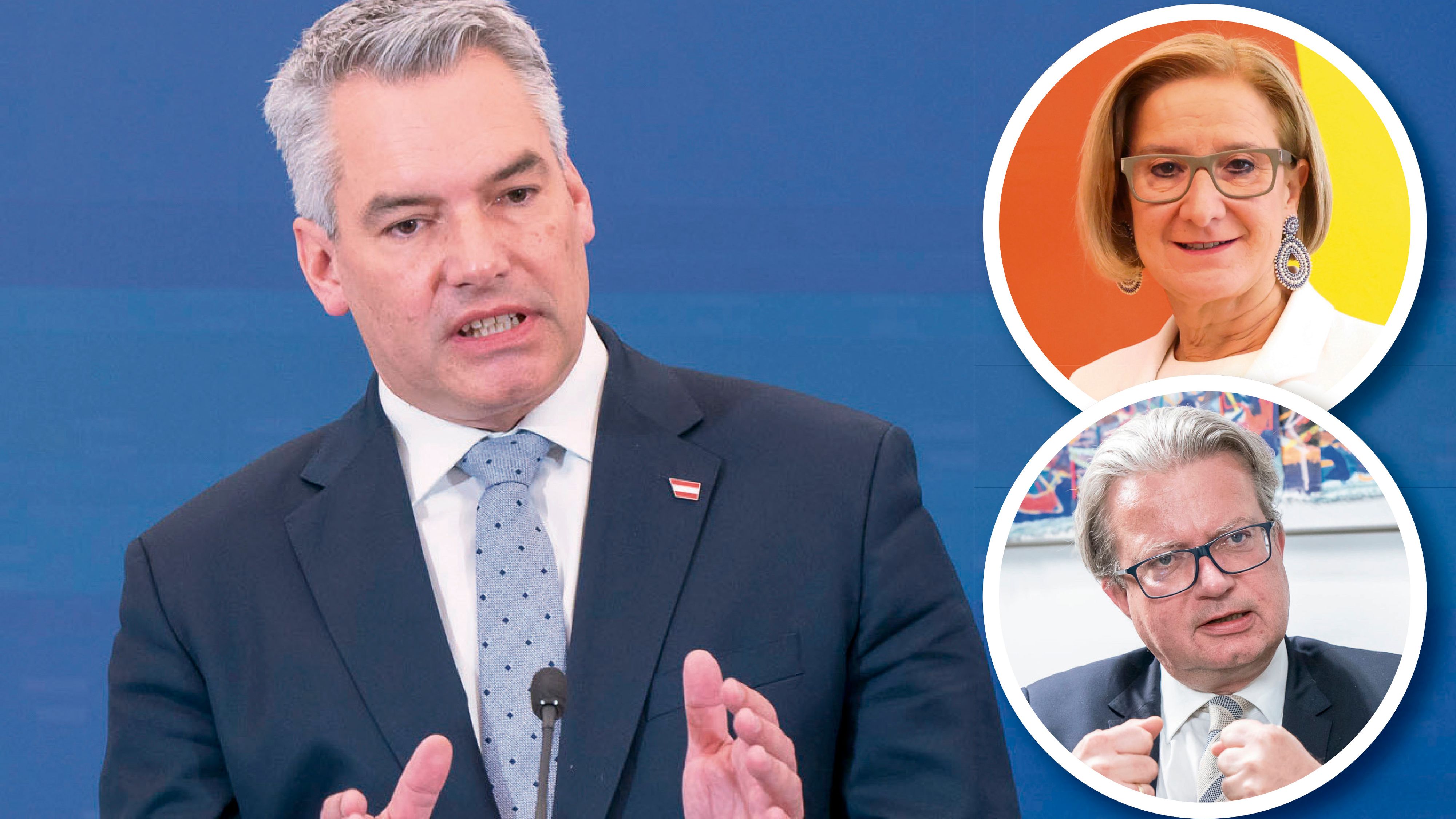 Karl Nehammer lotet Wahltermine aus. Christopher Drexler ist für Herbst, Mikl-Leitner ohne Befindlichkeit.