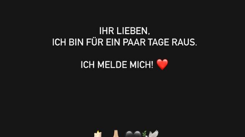 Auf ihrem Instagram-Account teilte der TV-Star diese Nachricht.