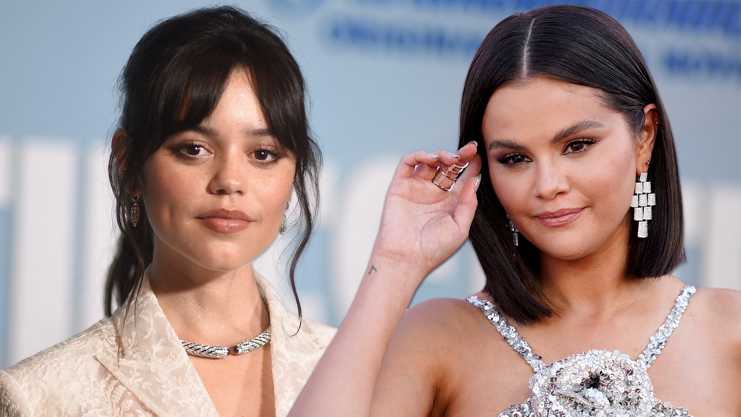 Die Fans sind überzeugt, dass es im Gespräch um Jenna Ortega (li.) oder Selena Gomez geht.