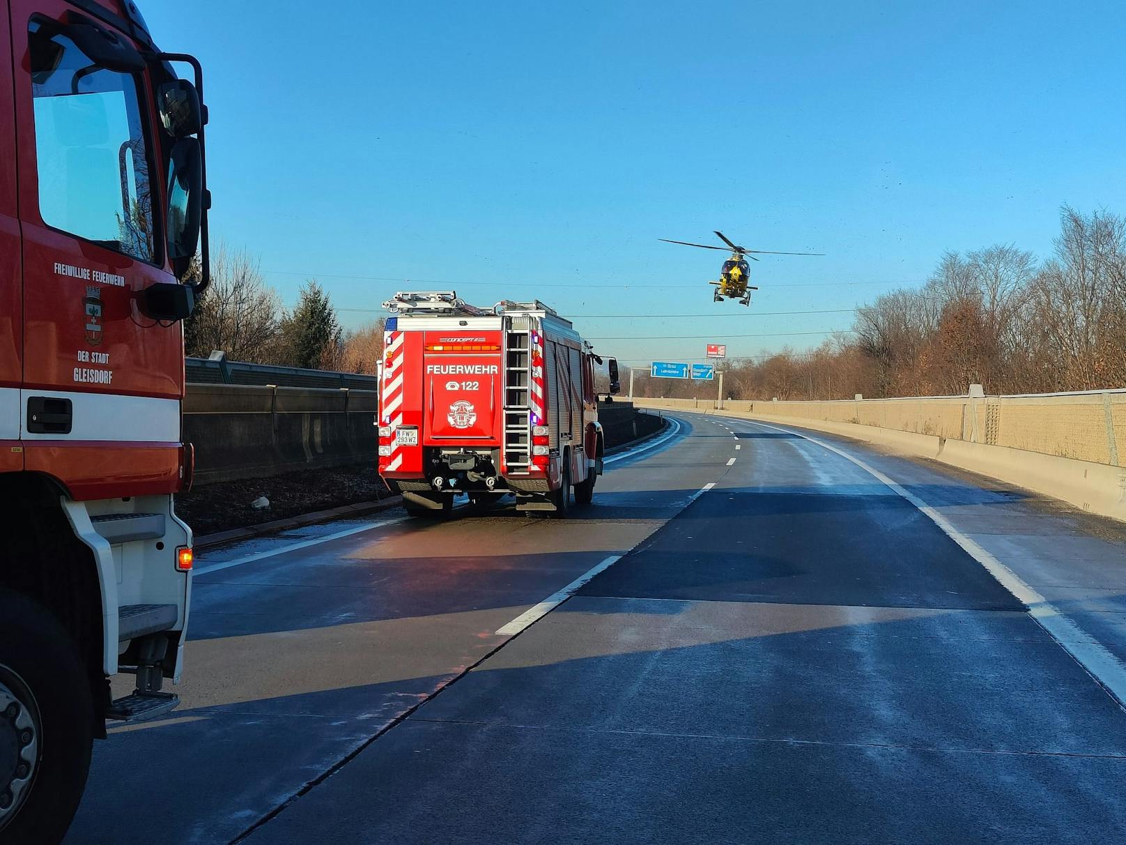 Am Montagmorgen kam es auf der Südautobahn bei Gleisdorf zu einem schweren Verkehrsunfall. 