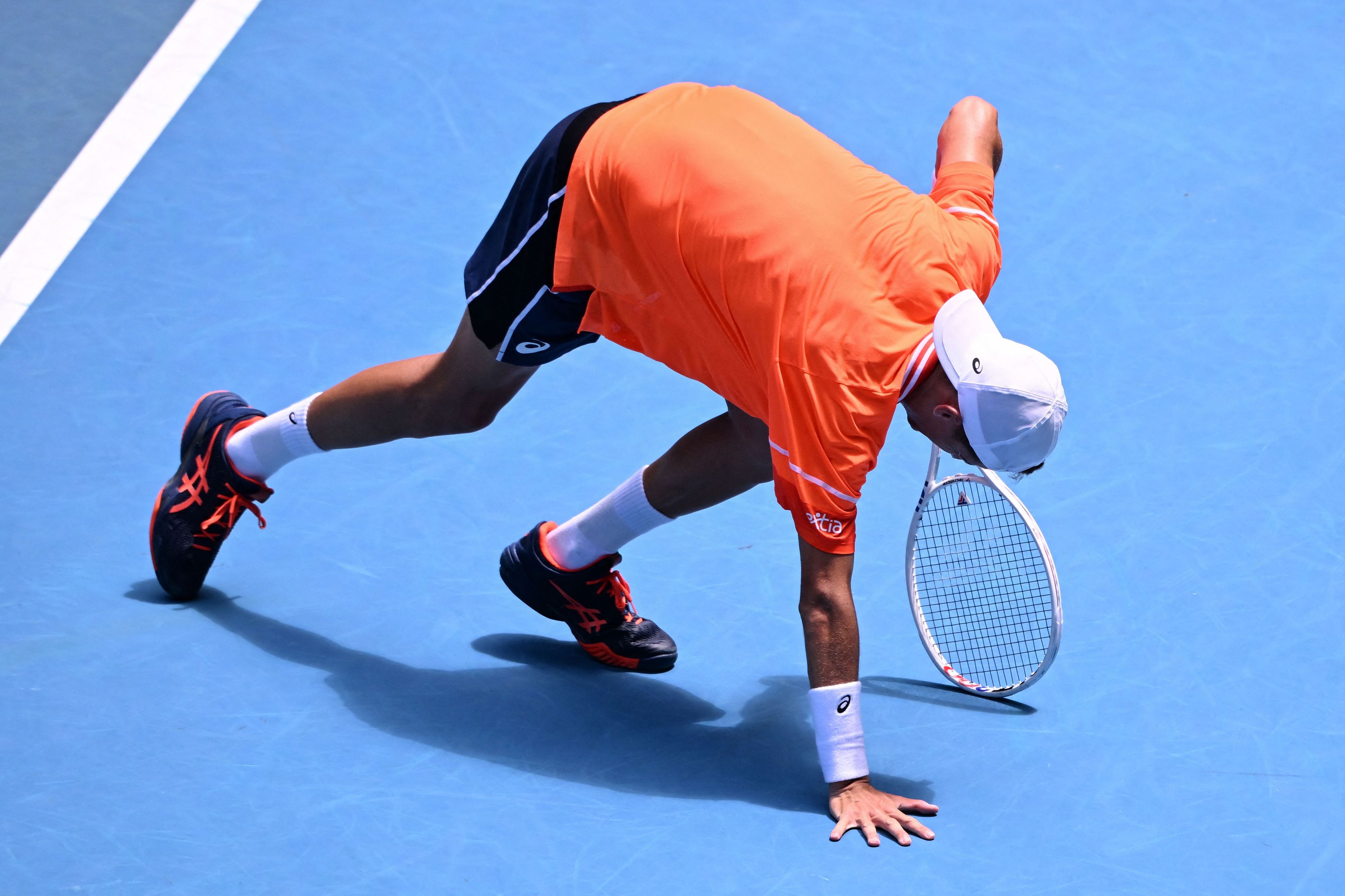 Die Schmerzen waren bei Terence Atmane bei den Australian Open zu stark.