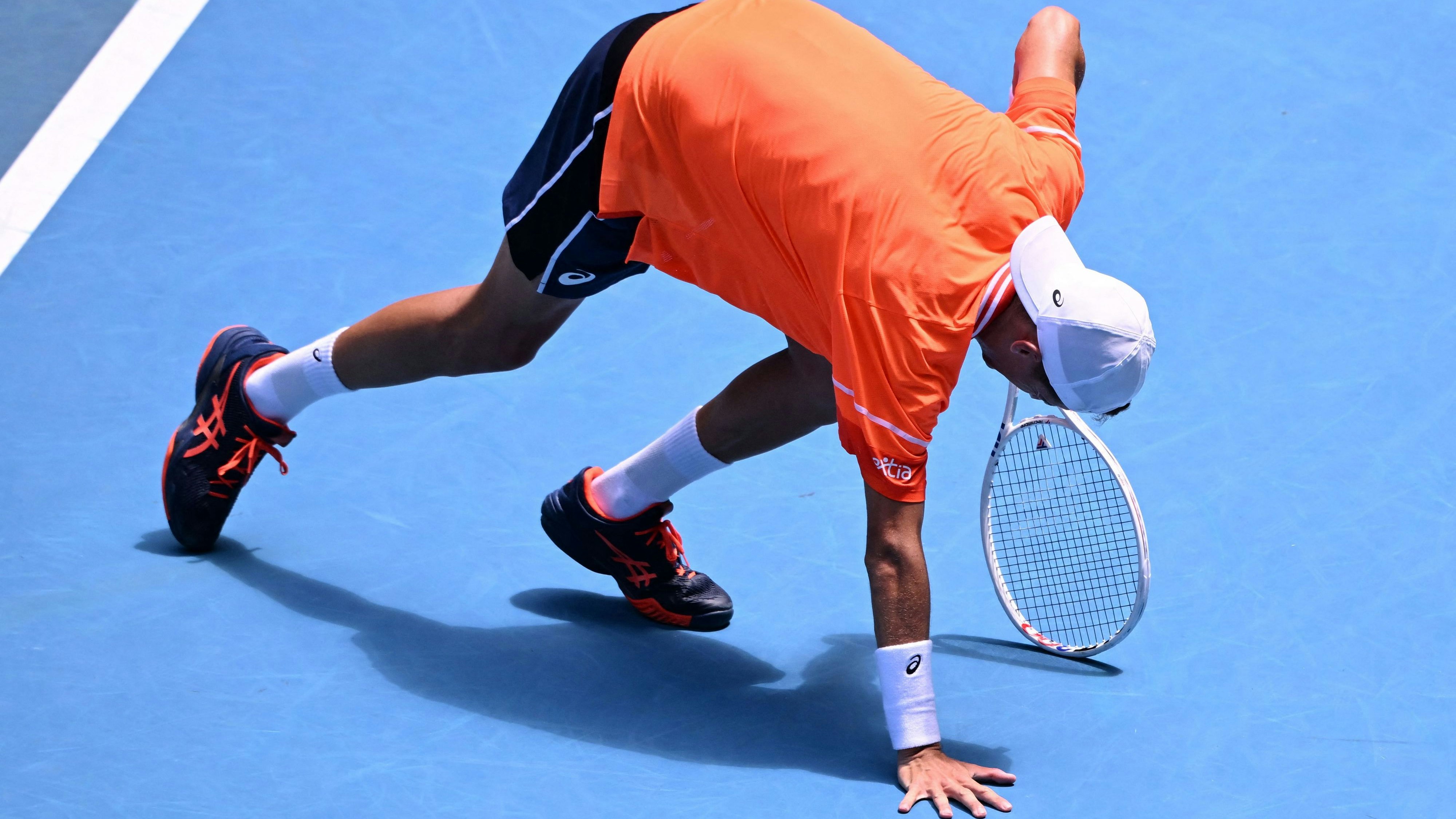 Die Schmerzen waren bei Terence Atmane bei den Australian Open zu stark.