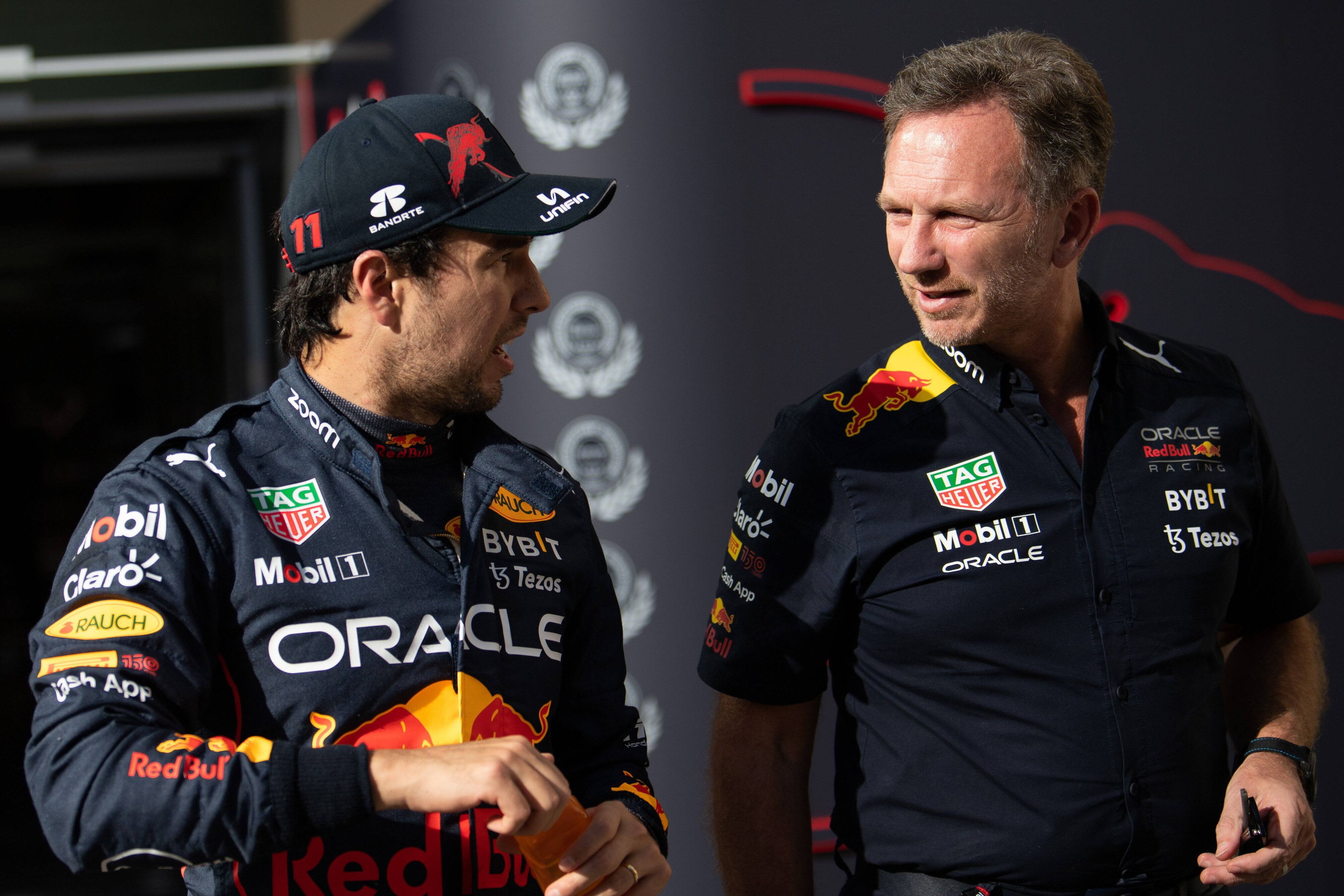 Sergio Perez und Christian Horner