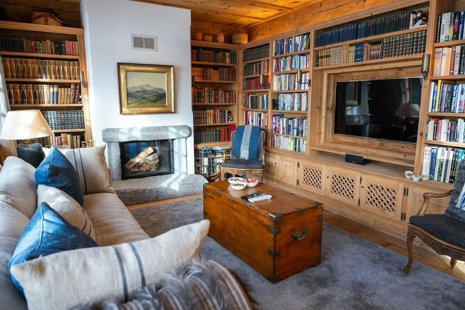 In solch einem Luxus-Chalet wohnt die Welt-Spitze zum WEF in Davos.