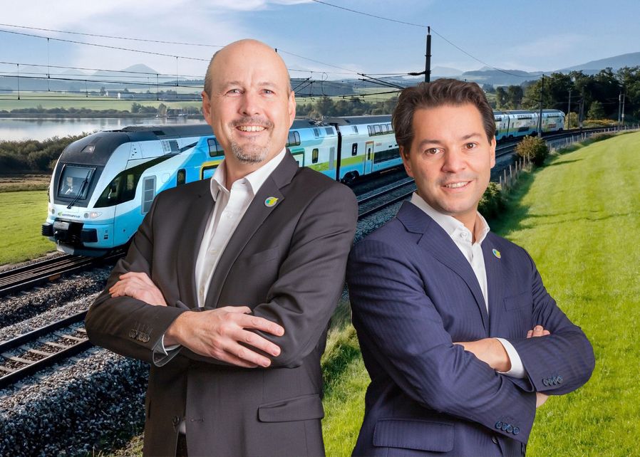 WESTbahn-Vorstände: Thomas Posch (l.) und Florian Kazalek