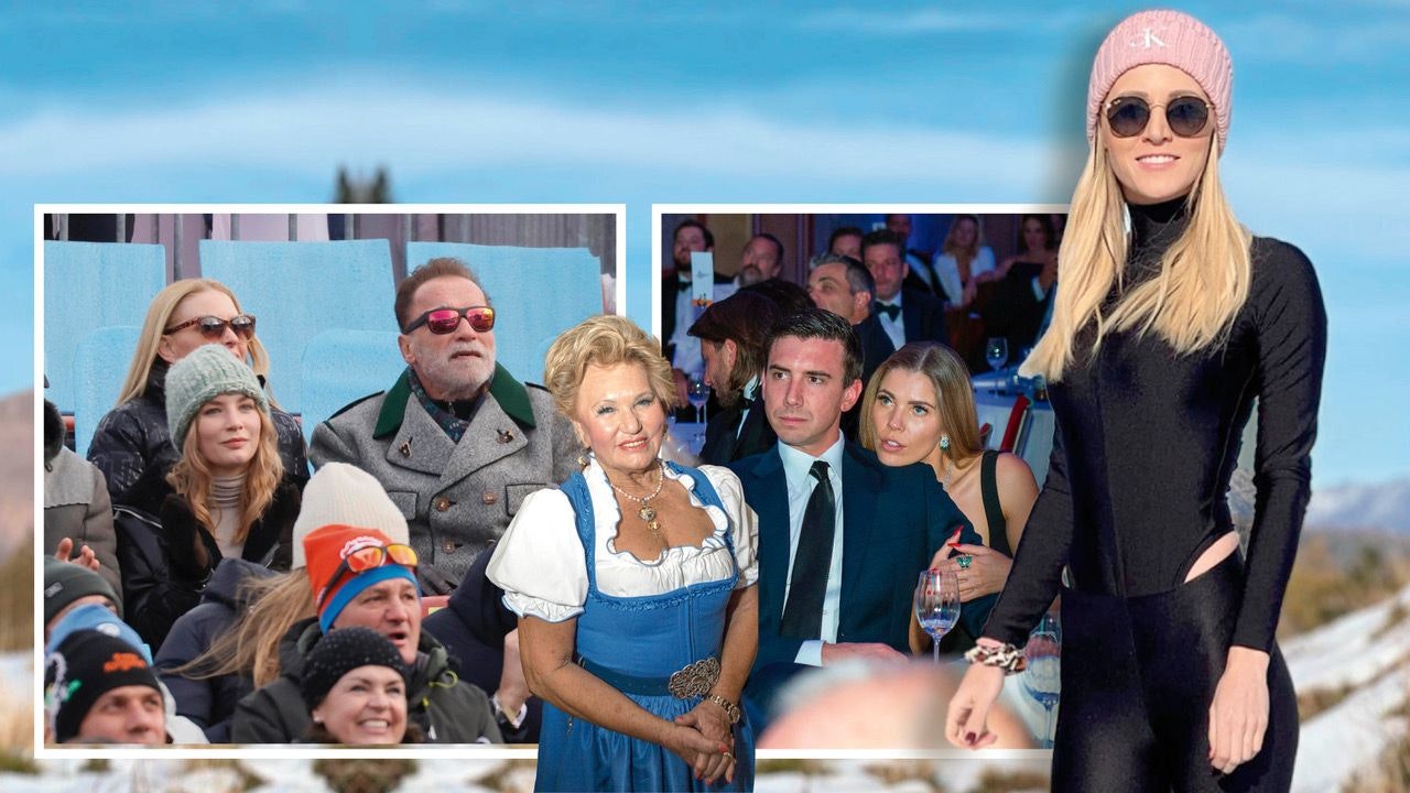 Von "Platzhirsch" Arnold Schwarzenegger bis zu Schlagerprinzessin Melissa Naschenweng: Wo sich Promis wie Victoria Swarovski und ihr Mark Mateschitz am Hahnenkammwochenende feiern.