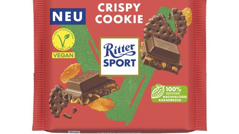 "Crispy Cookie": Die neue Kreation erinnere, so verspricht der Werbetext, geschmacklich an "Milchschokolade mit Crunch"
